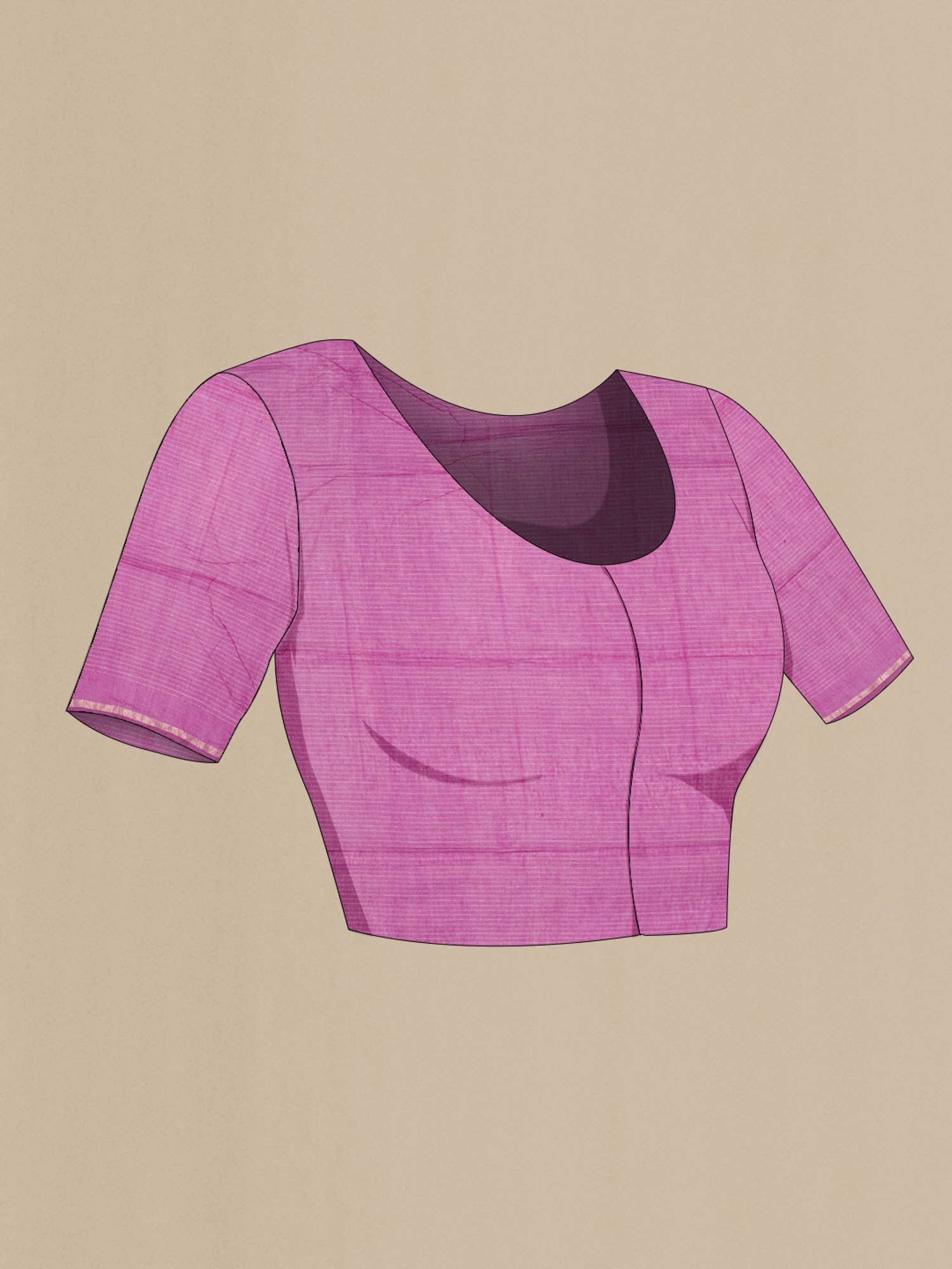 Haimanti-Magenta Bengal Cotton saree