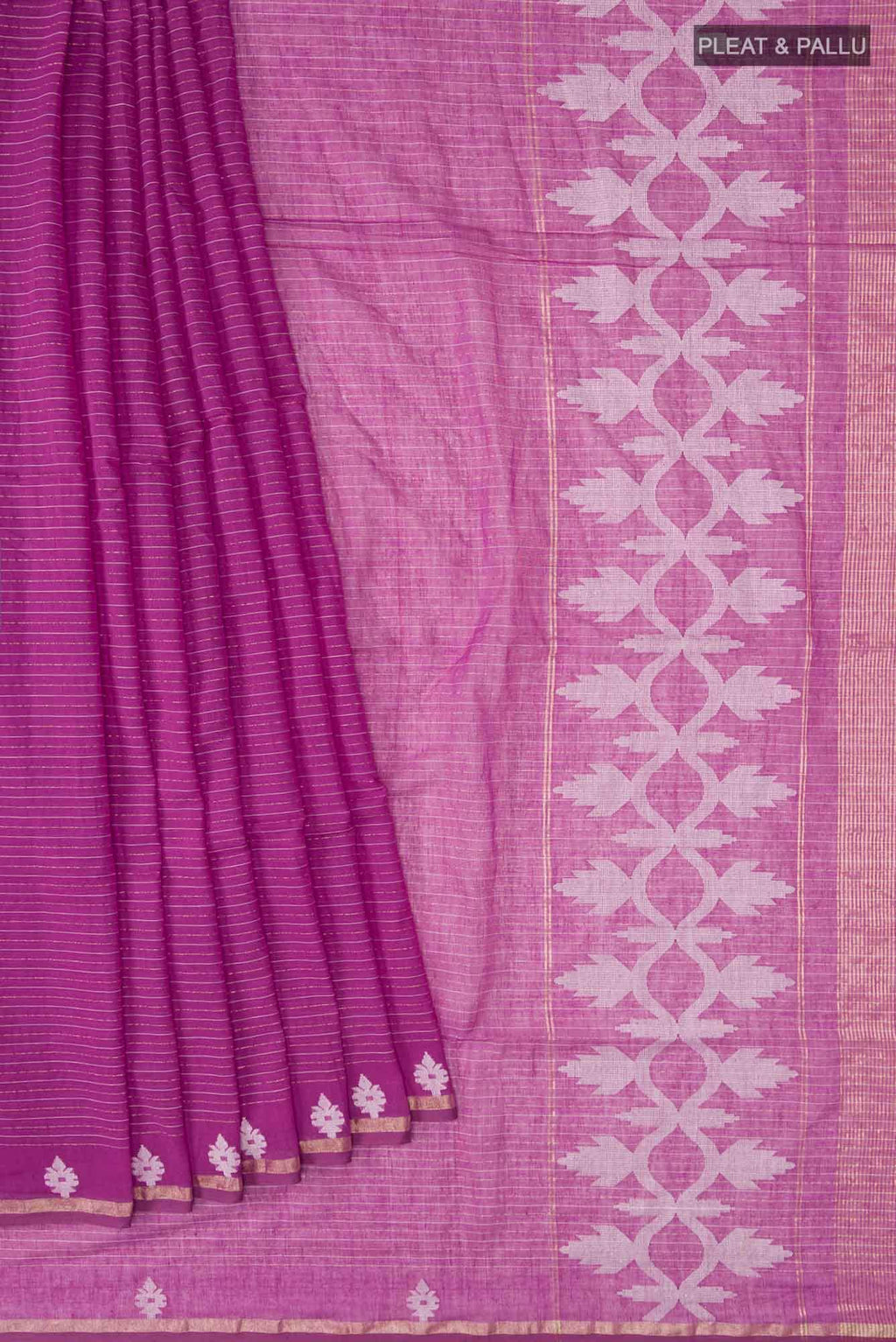 Haimanti-Magenta Bengal Cotton saree