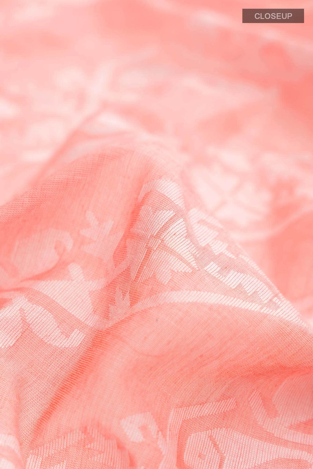 Hansika-Peach Bengal Cotton saree