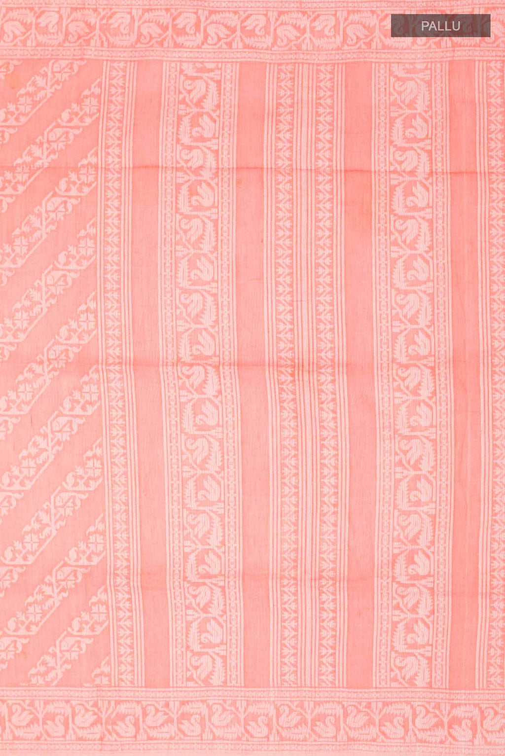 Hansika-Peach Bengal Cotton saree