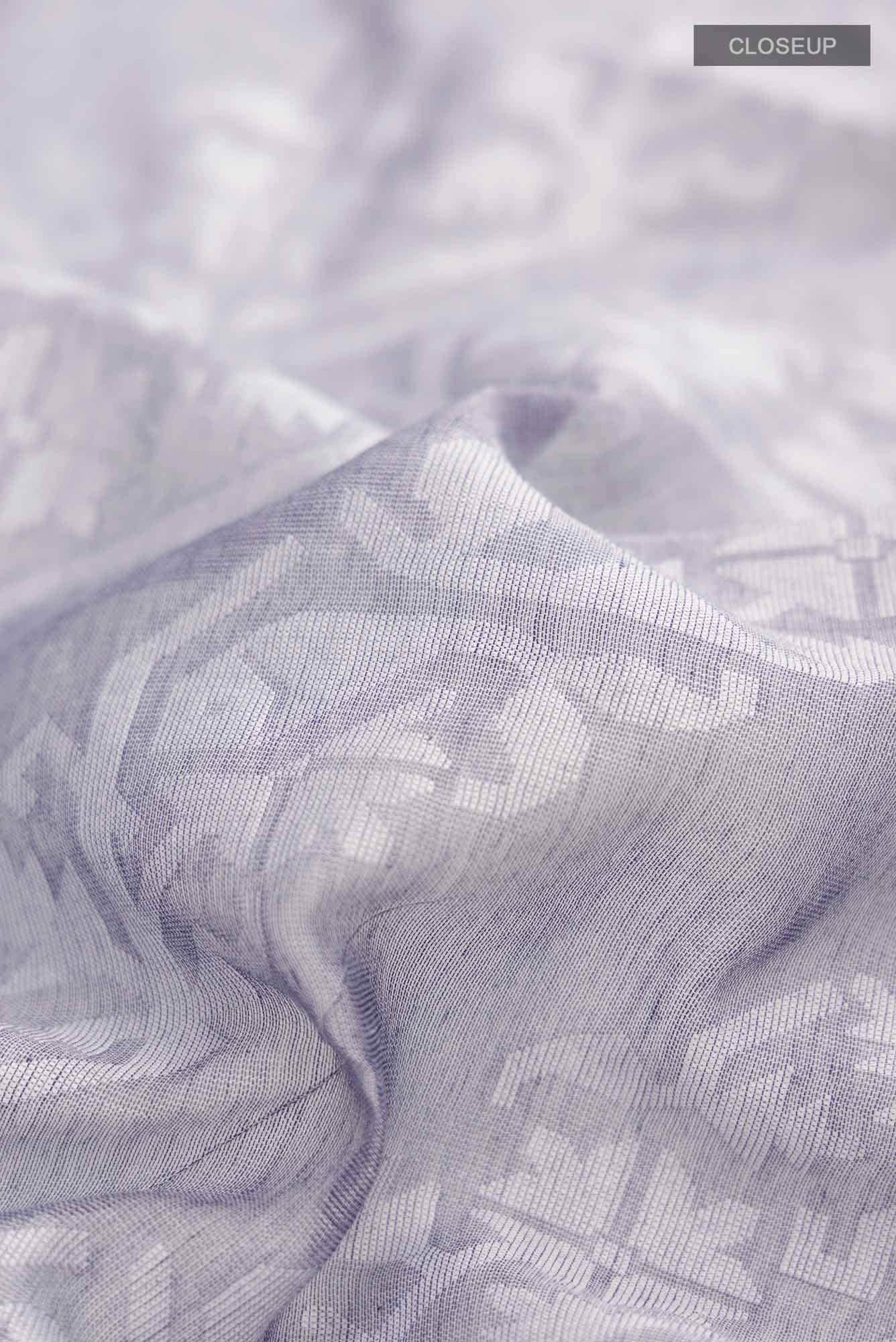 Hansika-Grey Bengal Cotton saree