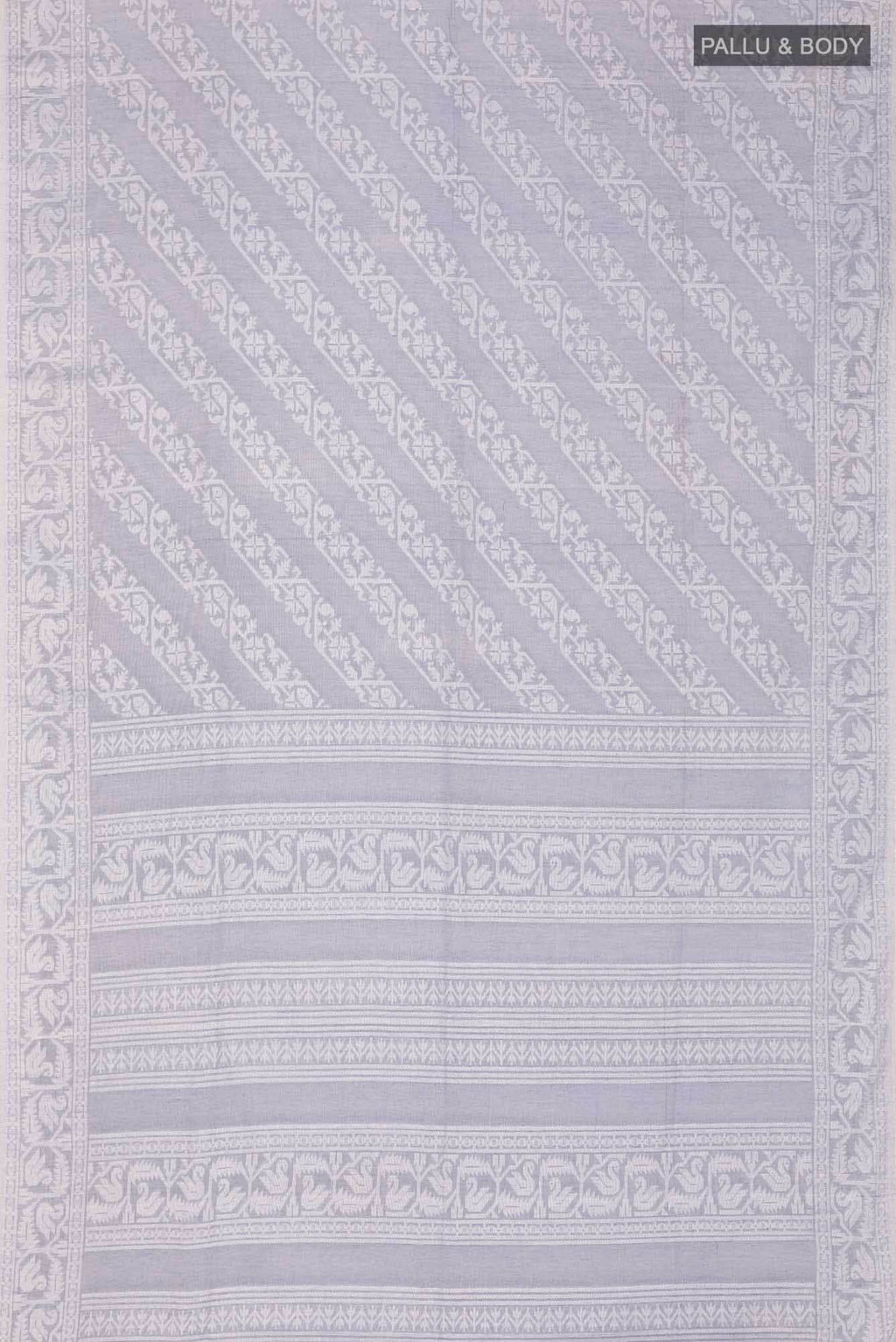 Hansika-Grey Bengal Cotton saree