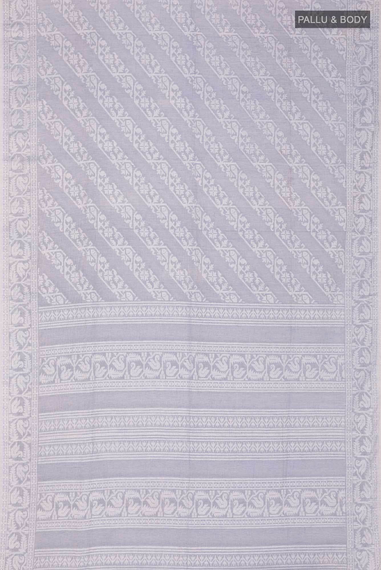 Hansika-Grey Bengal Cotton saree