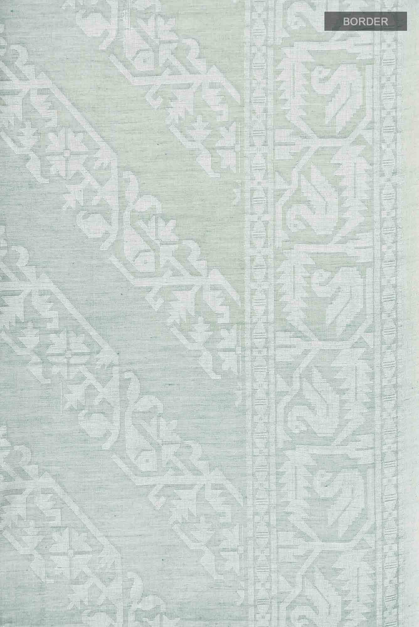 Hansika-Sage Green Bengal Cotton saree