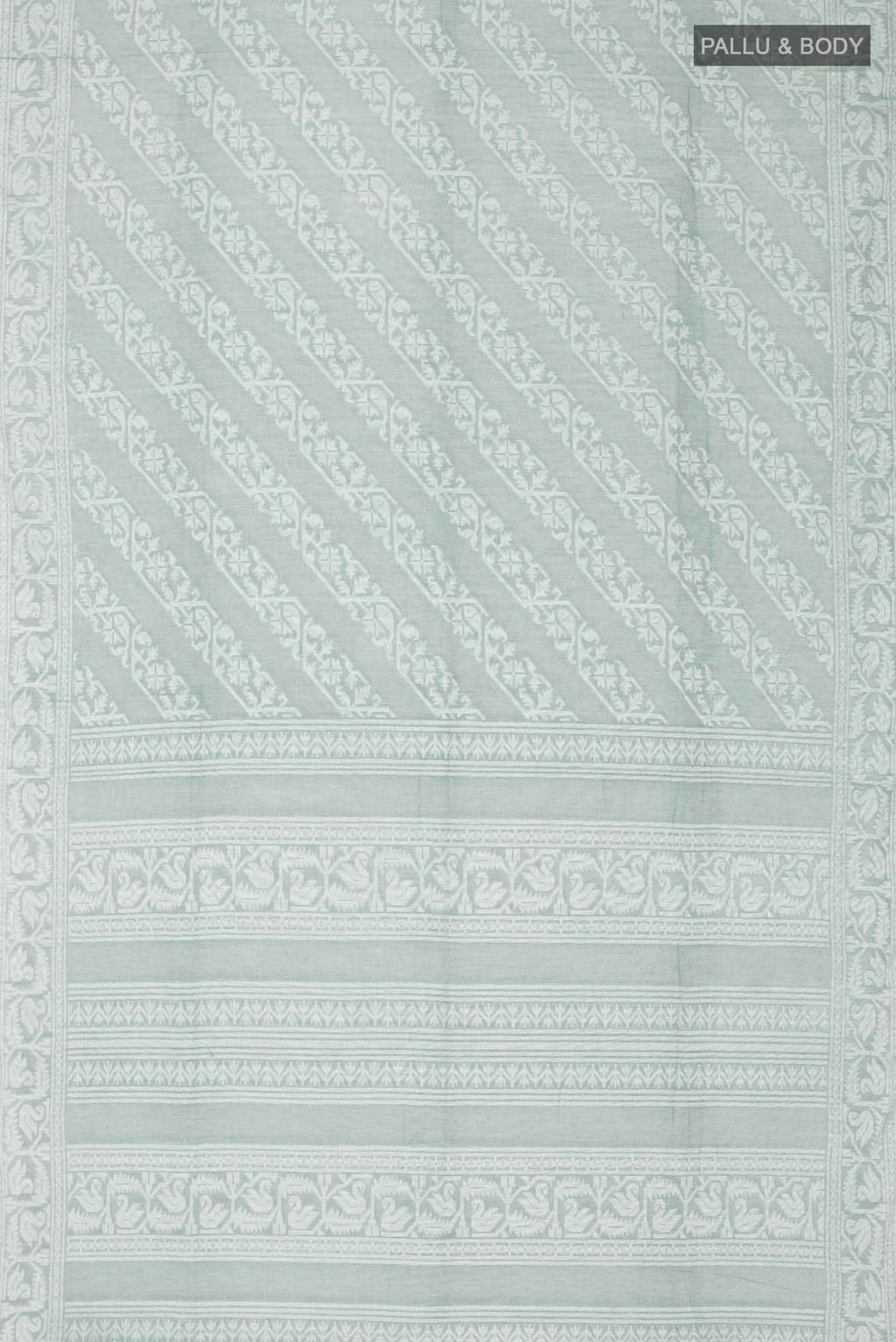 Hansika-Sage Green Bengal Cotton saree