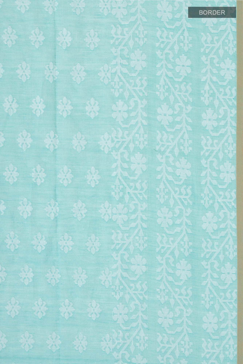 Mrinal-Aqua Blue Bengal Cotton saree