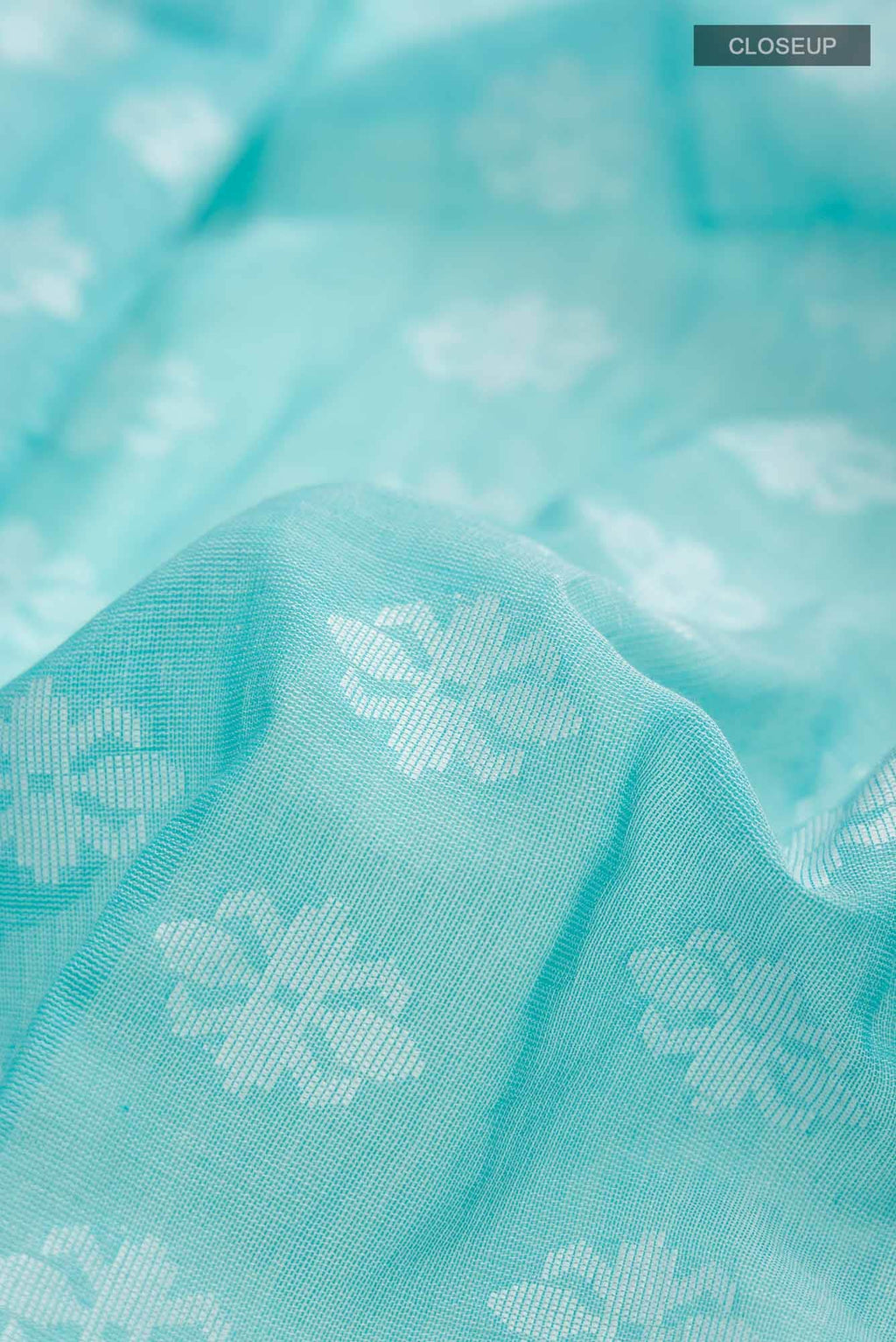Mrinal-Aqua Blue Bengal Cotton saree