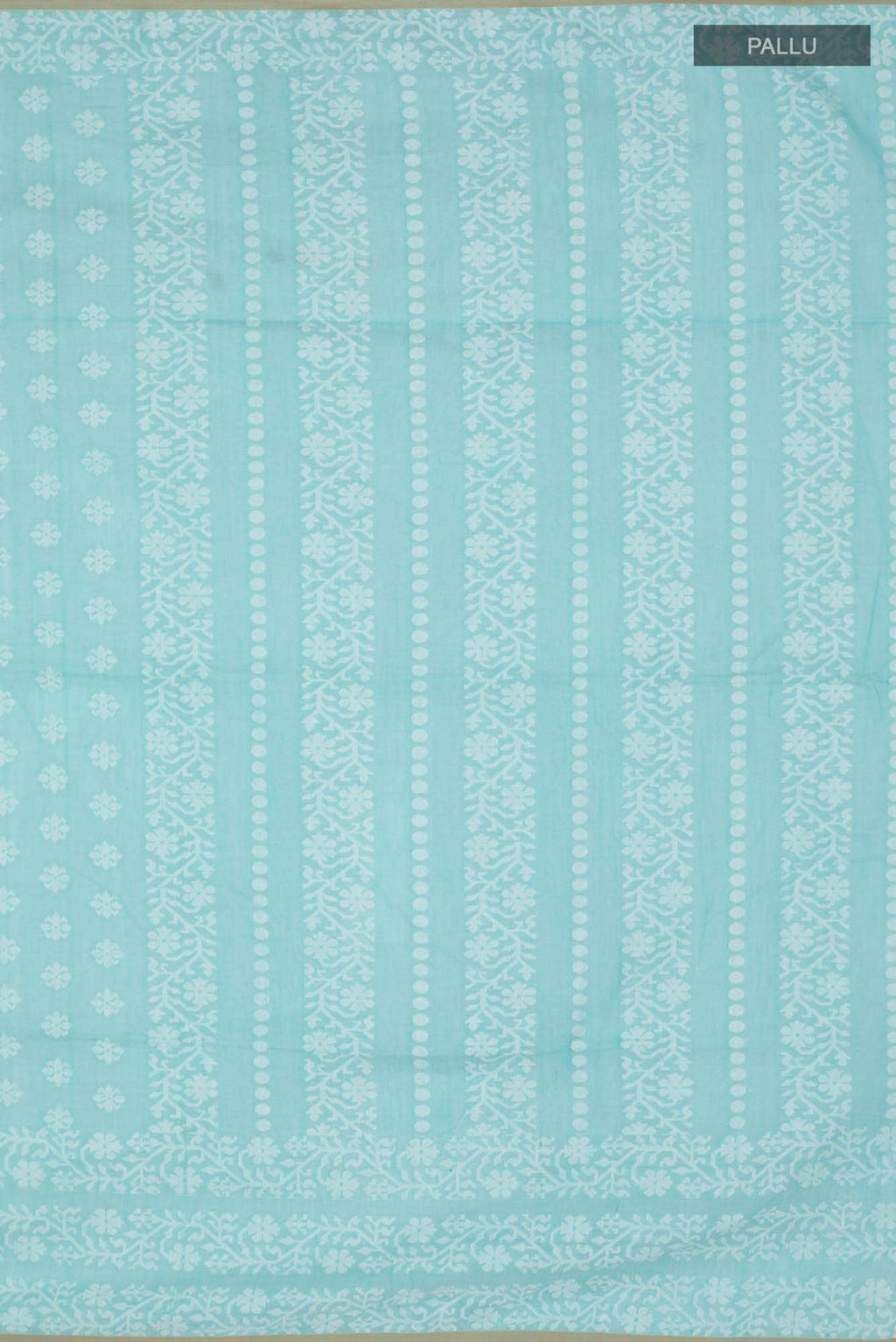 Mrinal-Aqua Blue Bengal Cotton saree