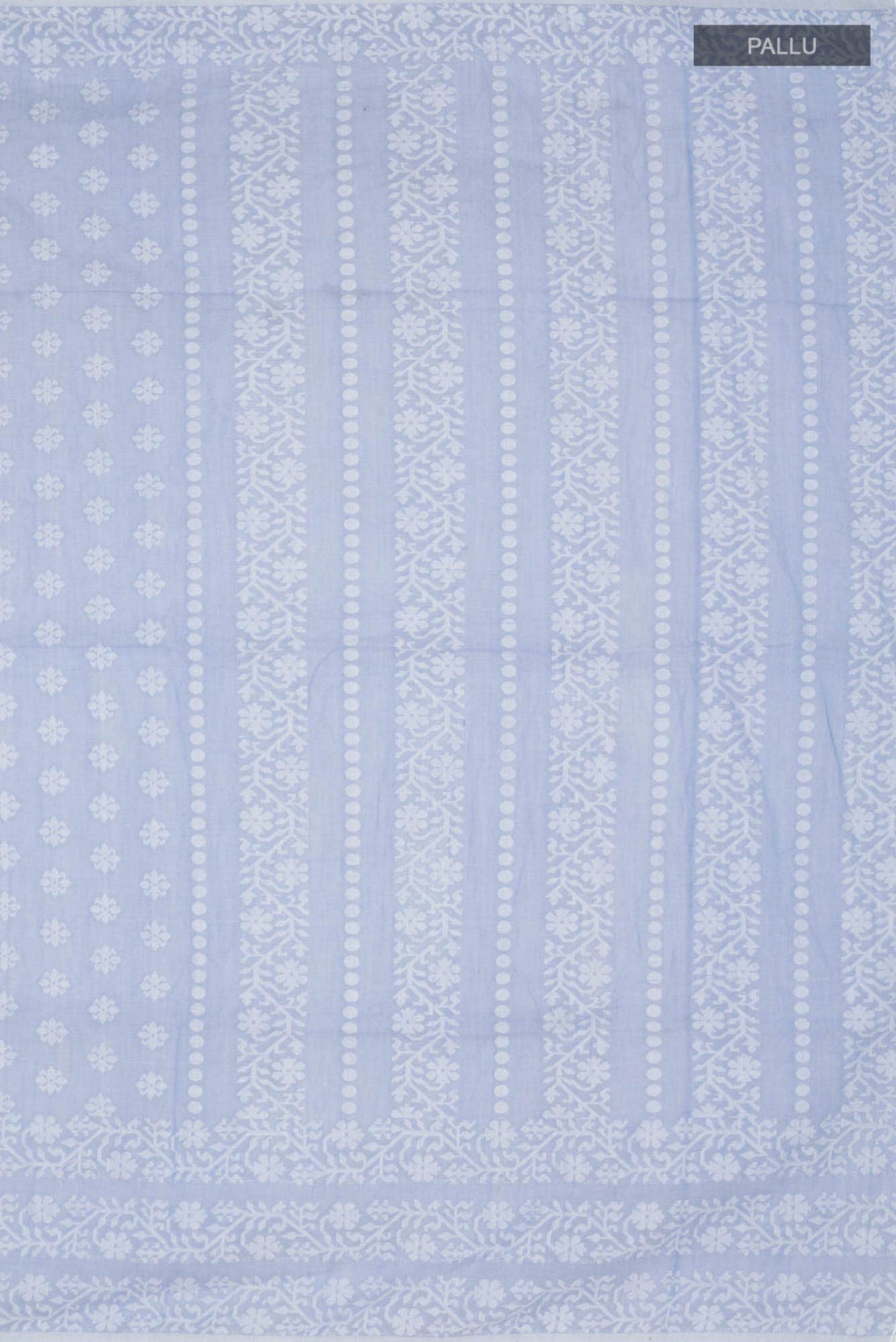 Mrinal-Powder Blue Bengal Cotton saree