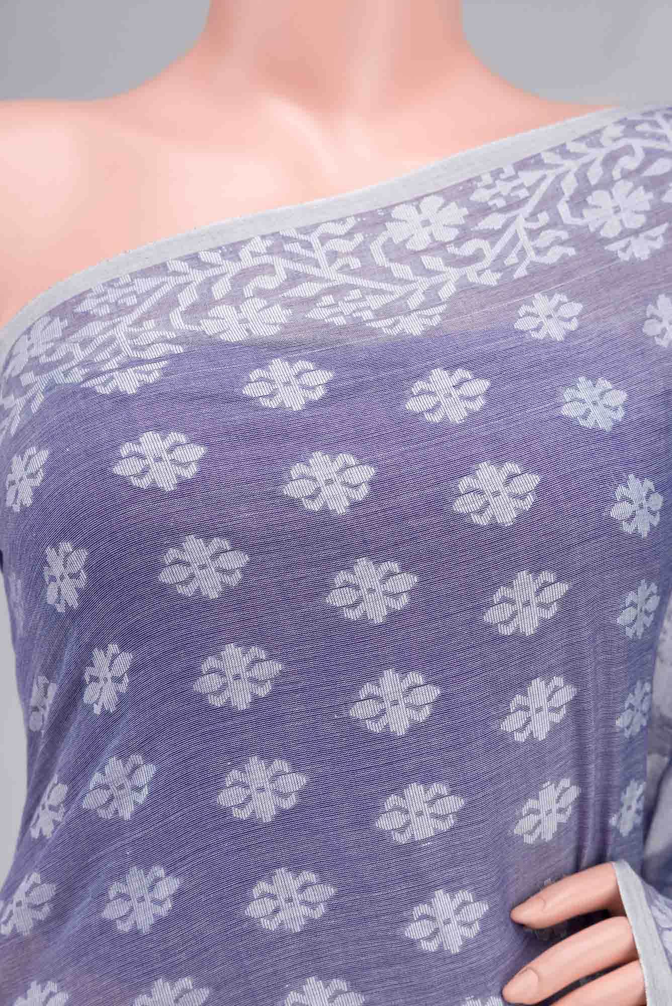 Mrinal-Heather Purple Bengal Cotton saree