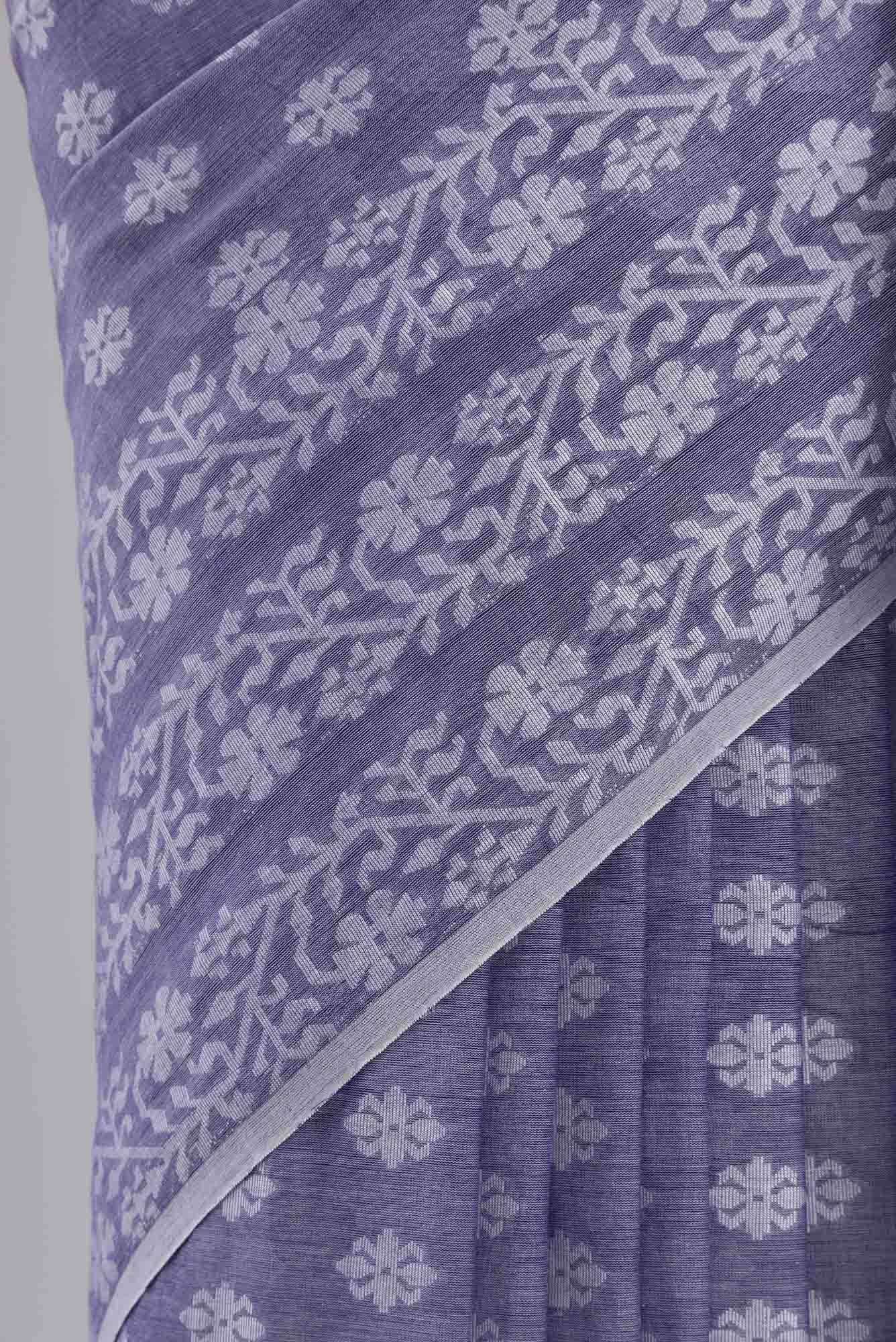 Mrinal-Heather Purple Bengal Cotton saree