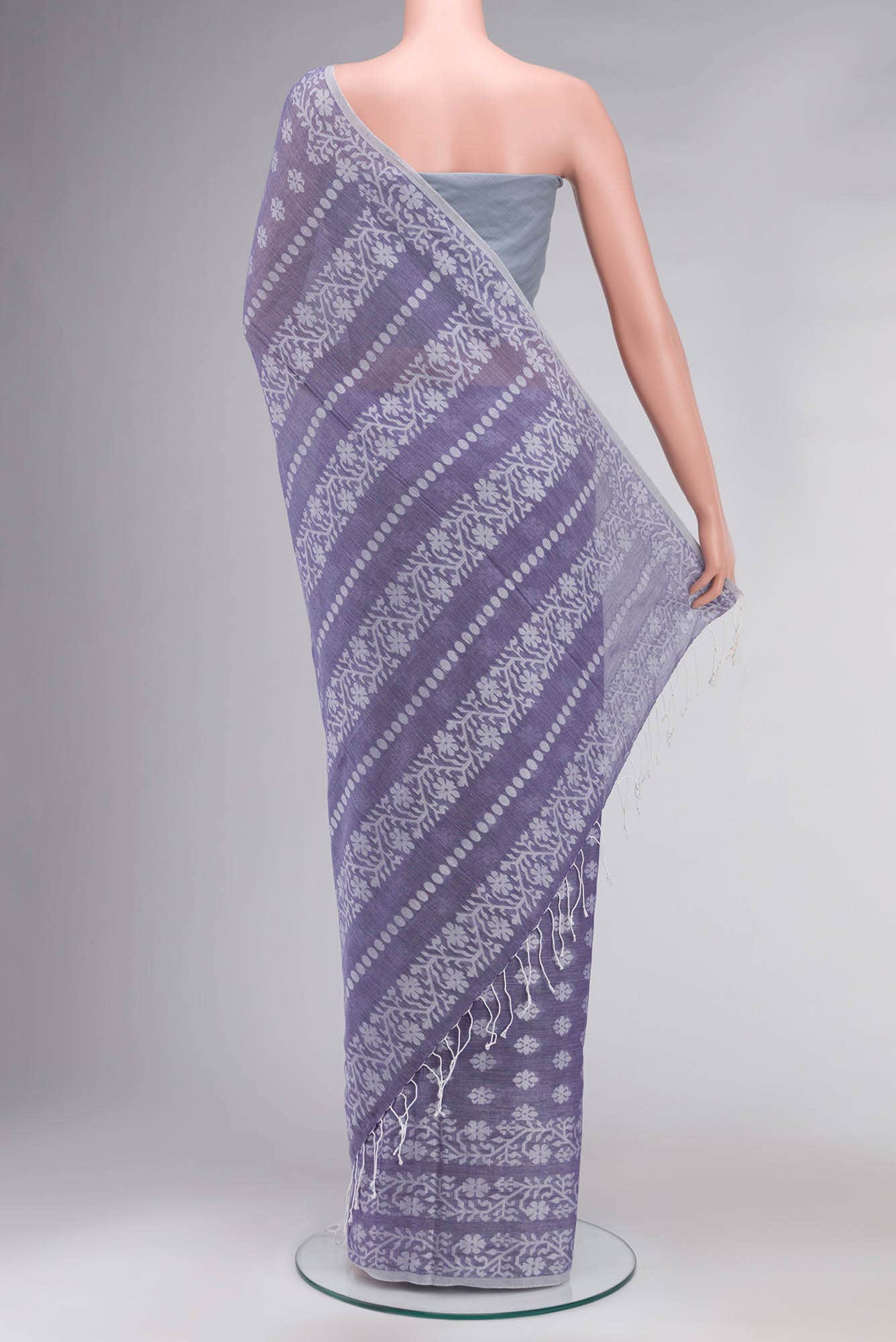 Mrinal-Heather Purple Bengal Cotton saree