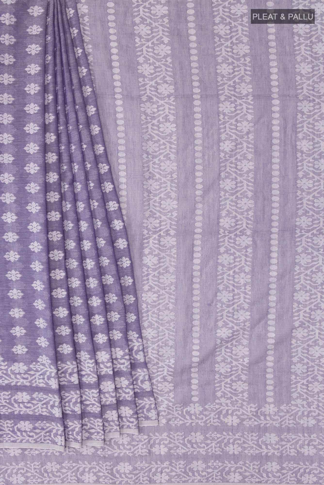 Mrinal-Heather Purple Bengal Cotton saree