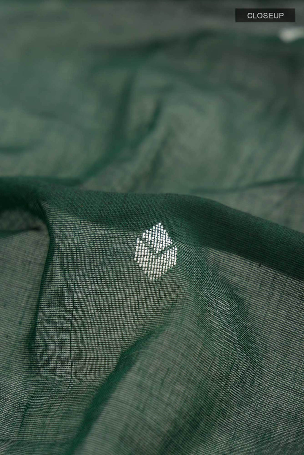 Paromita-Bottle Green Bengal Cotton saree