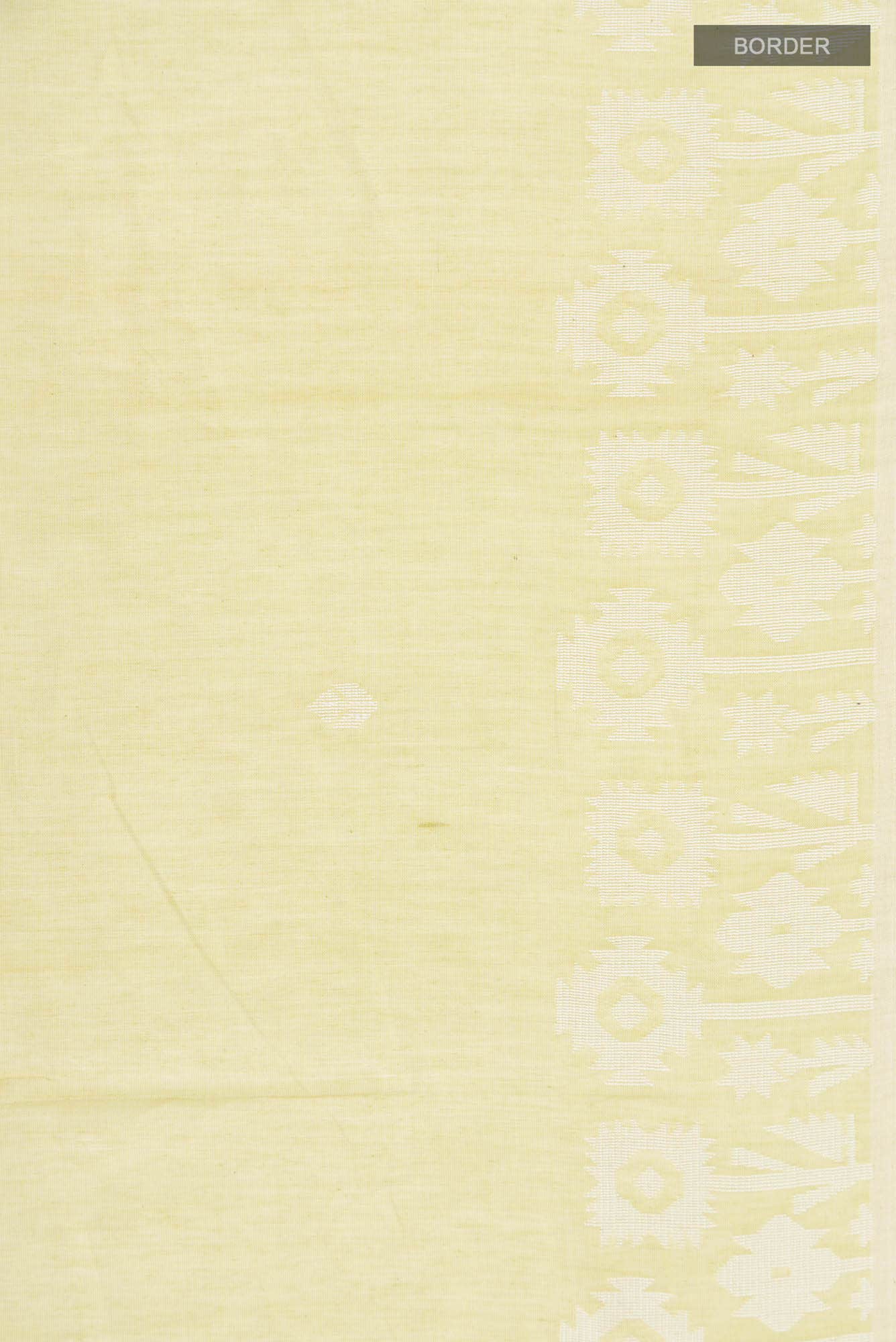 Paromita-Lemon Grass Green Bengal Cotton saree