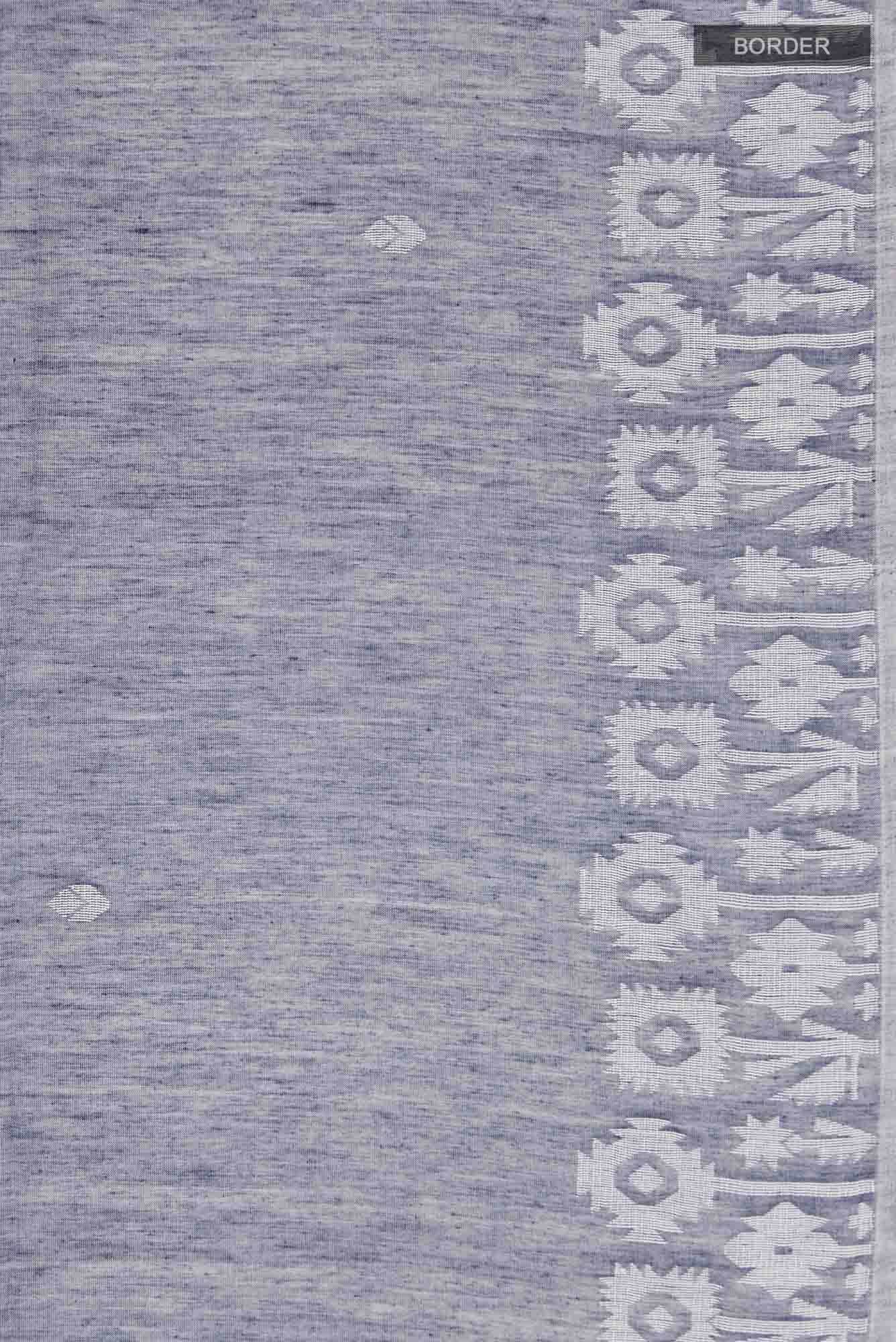 Paromita-Grey Bengal Cotton saree