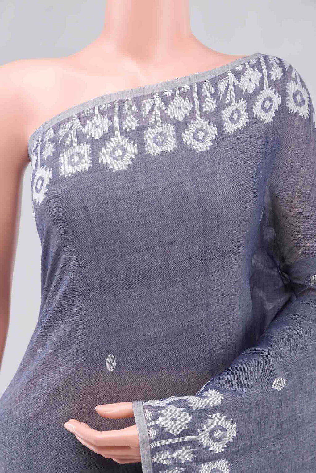 Paromita-Grey Bengal Cotton saree
