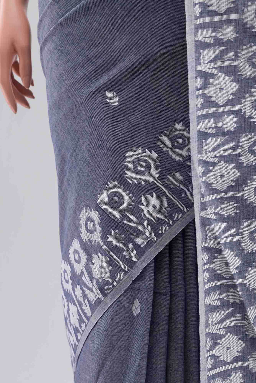 Paromita-Grey Bengal Cotton saree