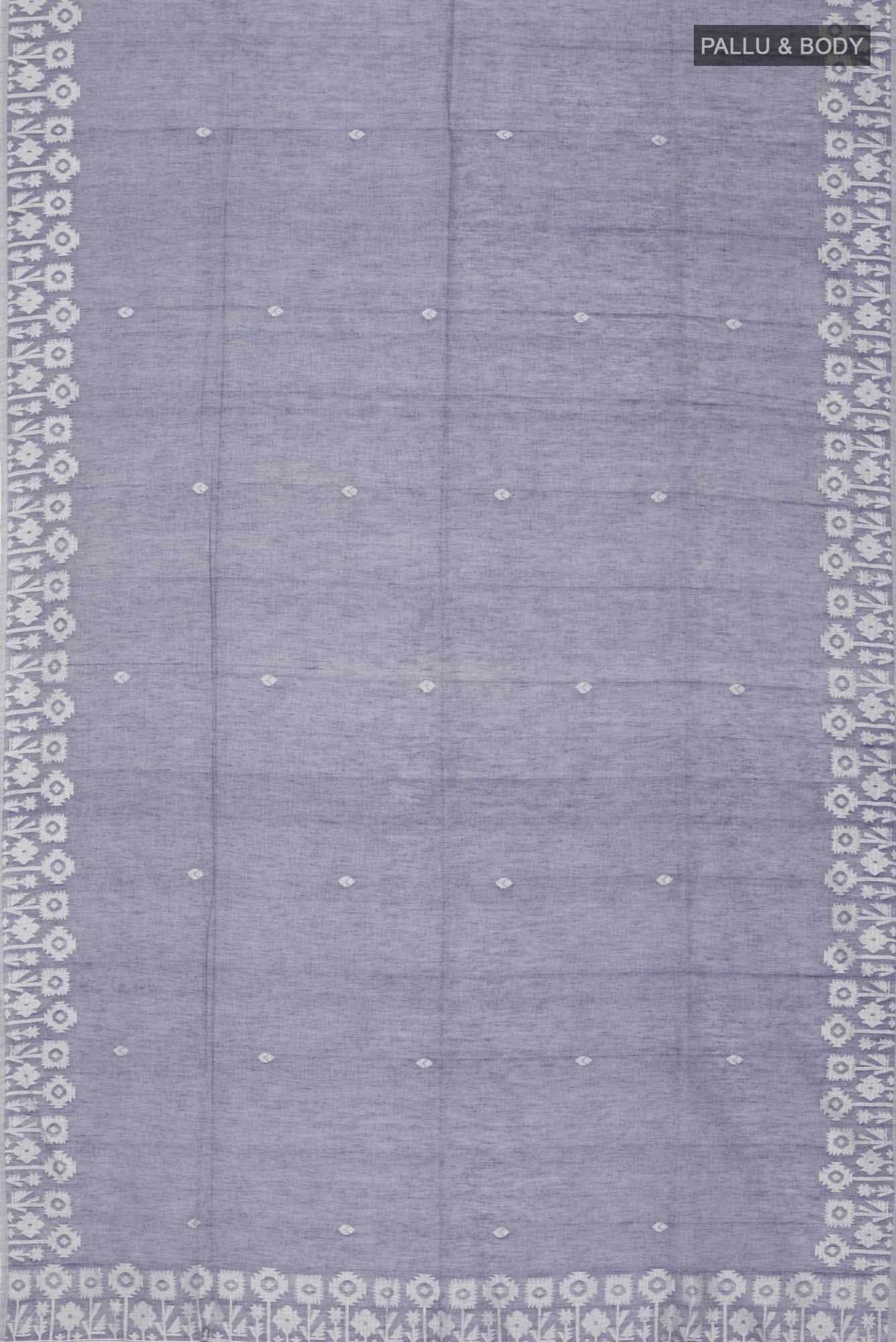 Paromita-Grey Bengal Cotton saree