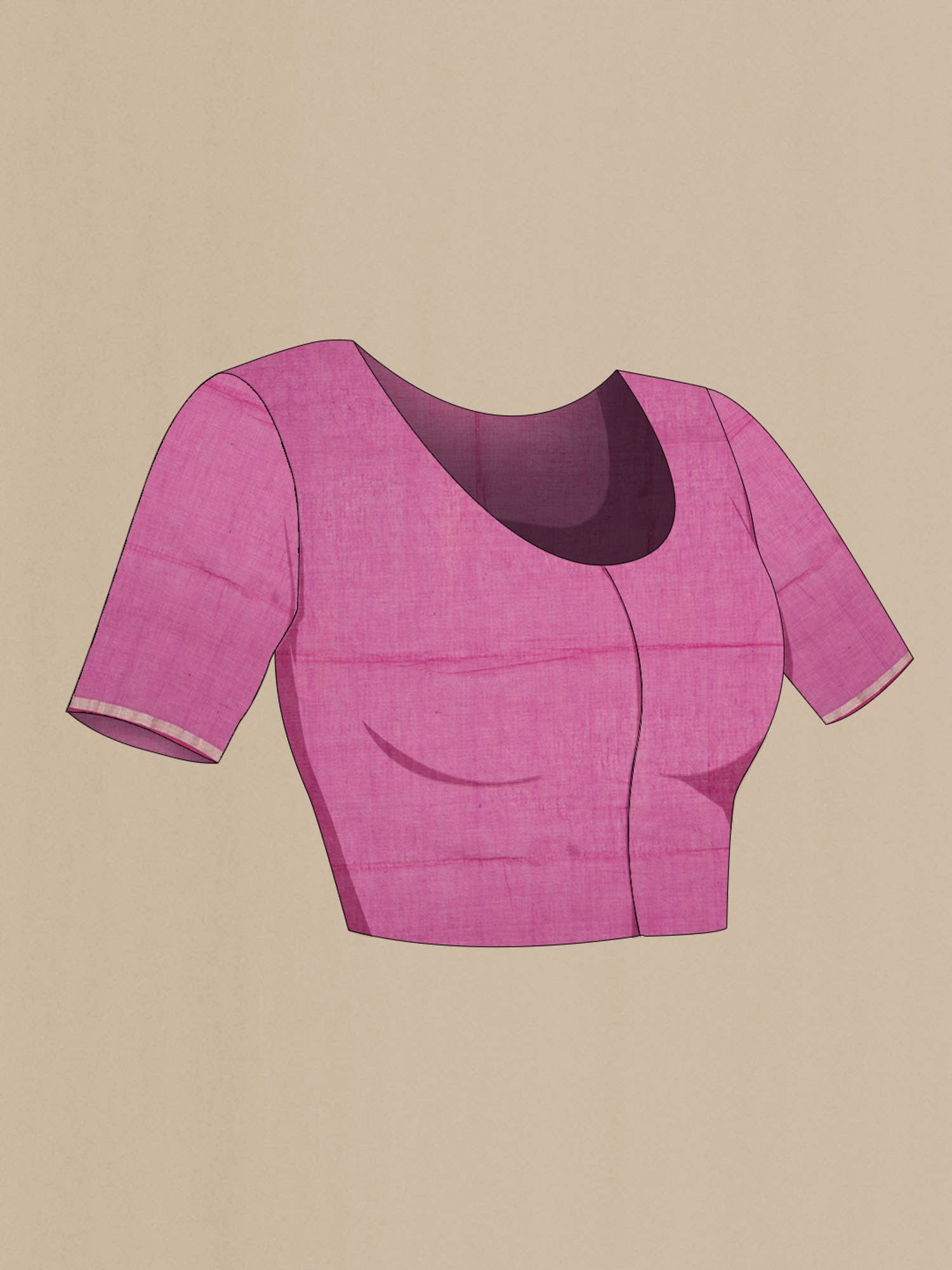 Aaheli-Hot Pink Bengal Cotton saree