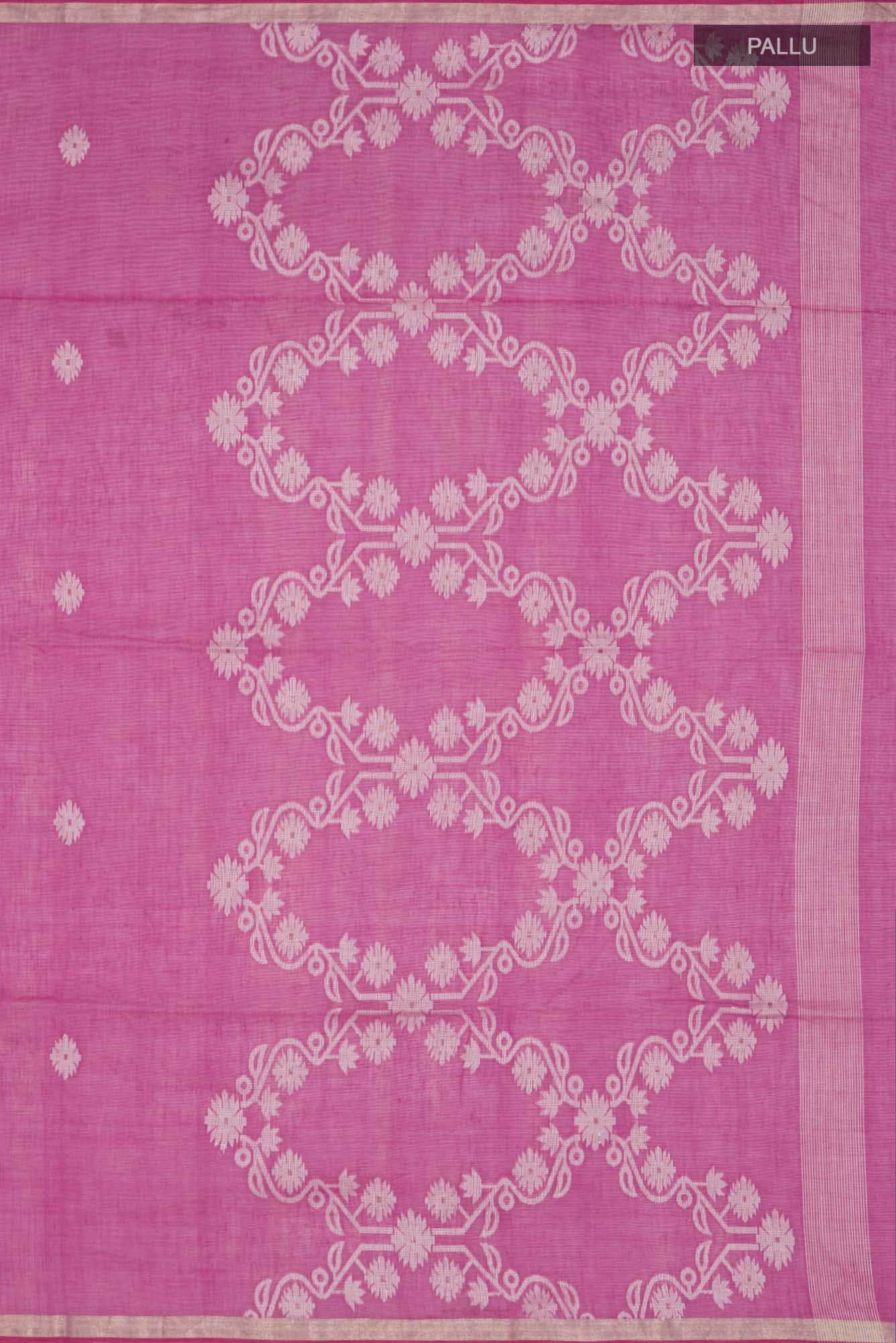 Aaheli-Hot Pink Bengal Cotton saree