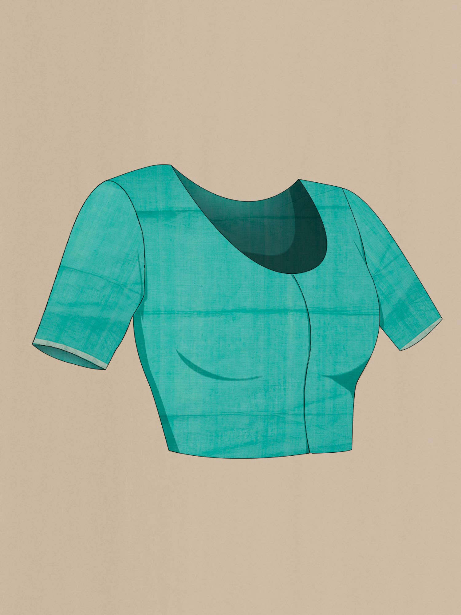 Aaheli-Ocean Green Bengal Cotton saree