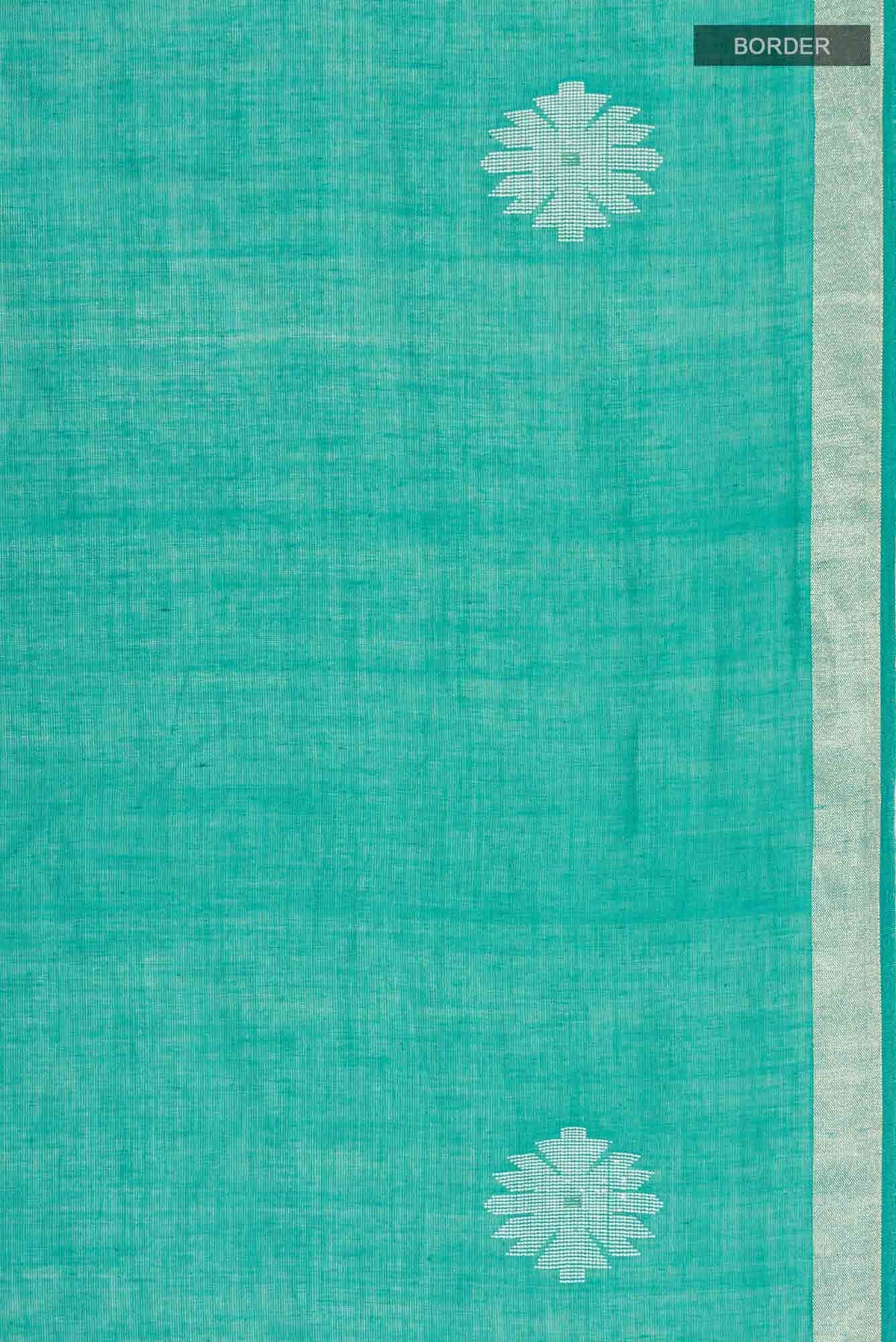 Aaheli-Ocean Green Bengal Cotton saree