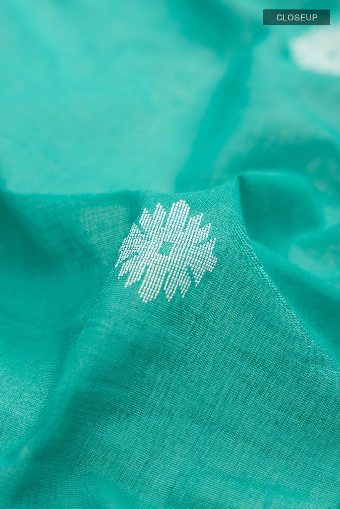 Aaheli-Ocean Green Bengal Cotton saree