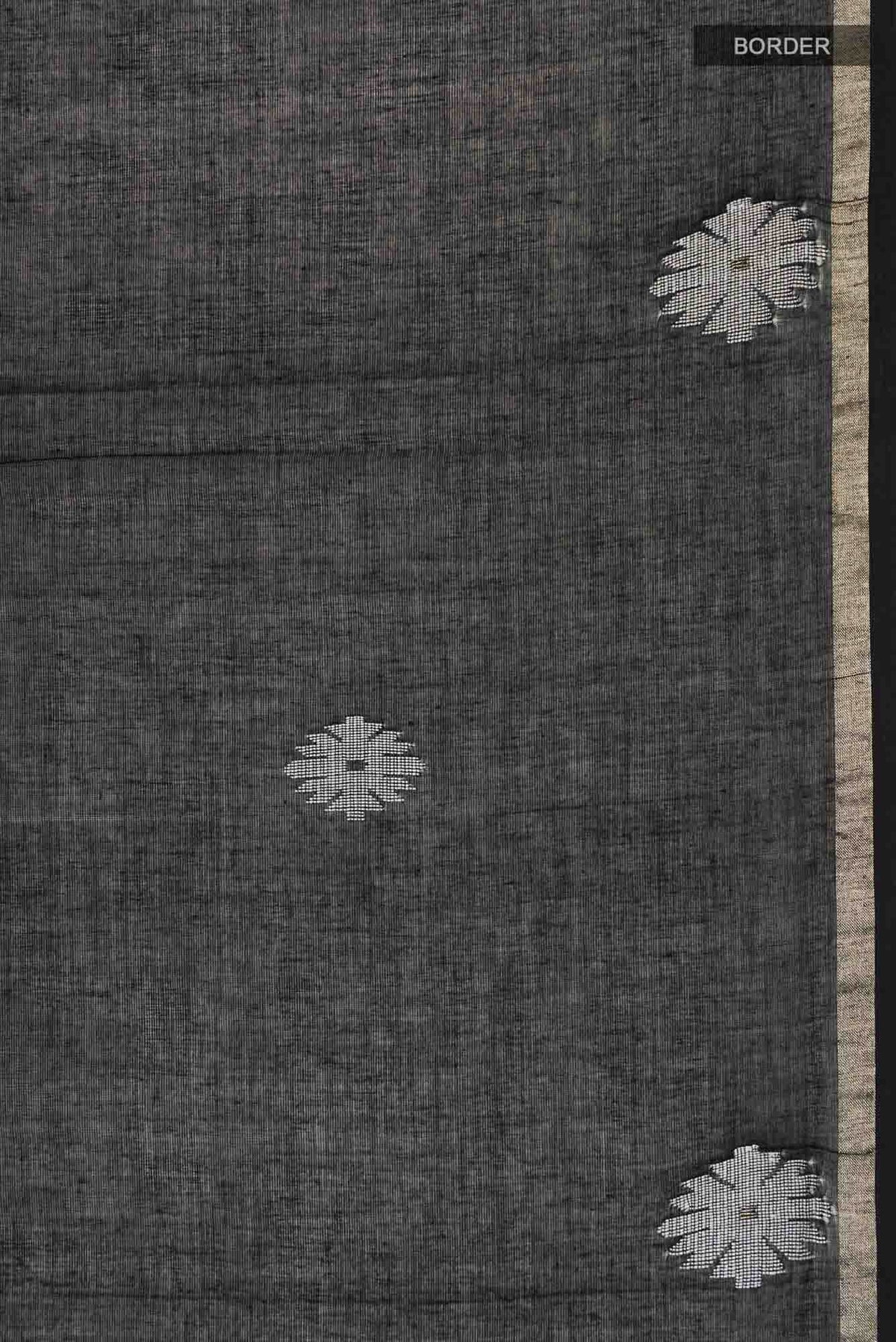Aaheli-Black Bengal Cotton saree