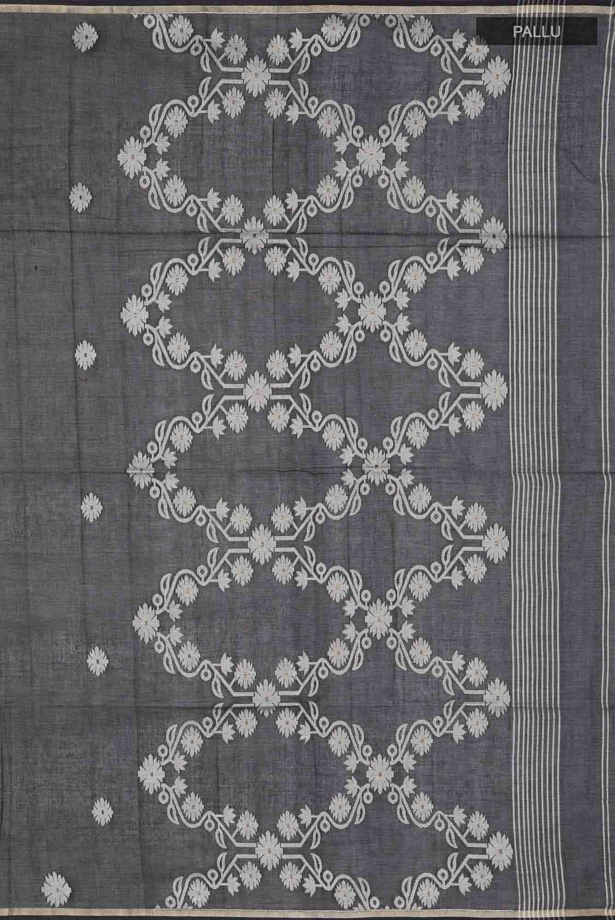Aaheli-Black Bengal Cotton saree