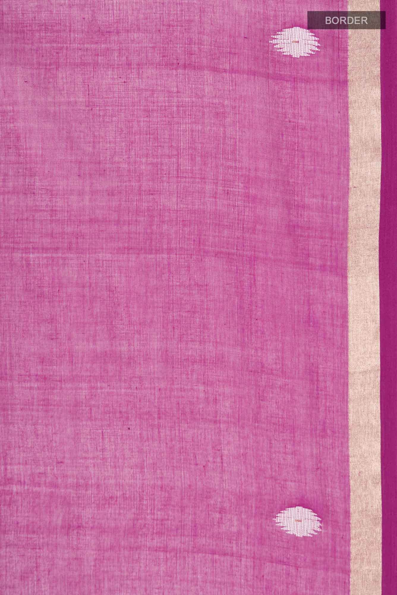 Damini-Magenta Bengal Cotton saree