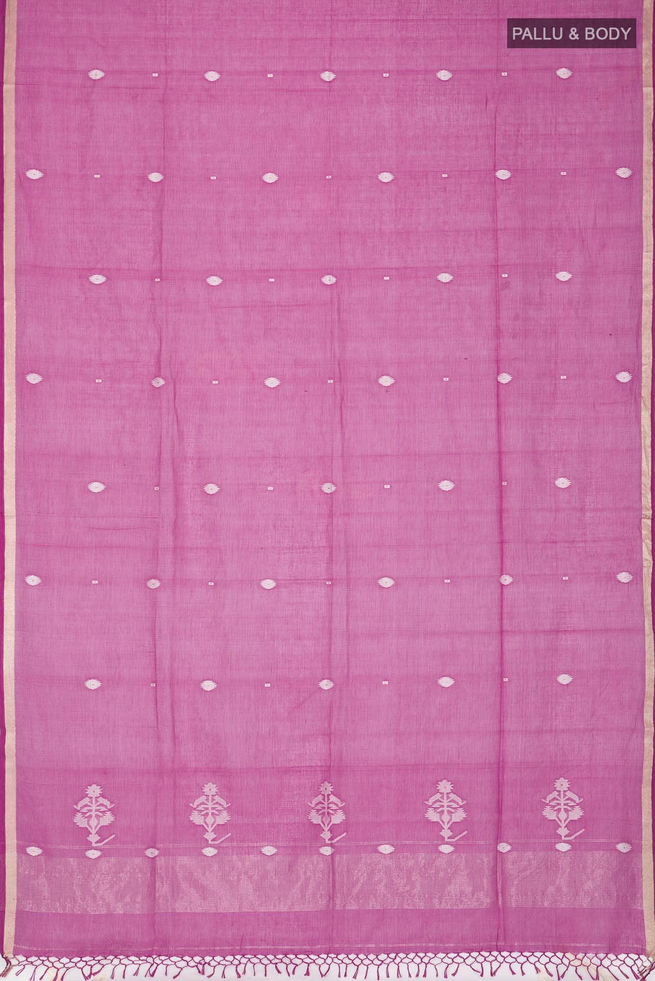 Damini-Magenta Bengal Cotton saree