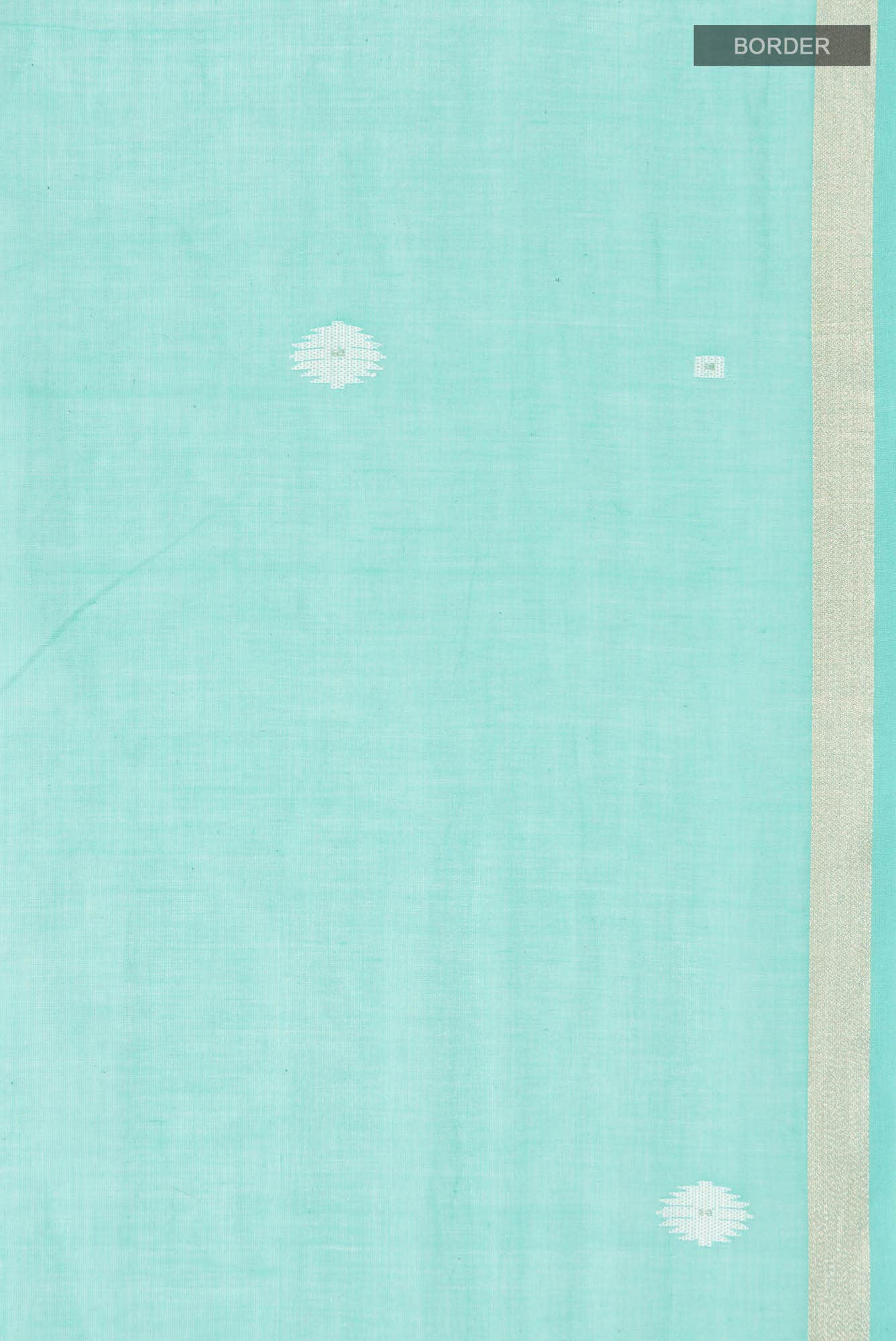 Damini-Light Sea Green Bengal Cotton saree