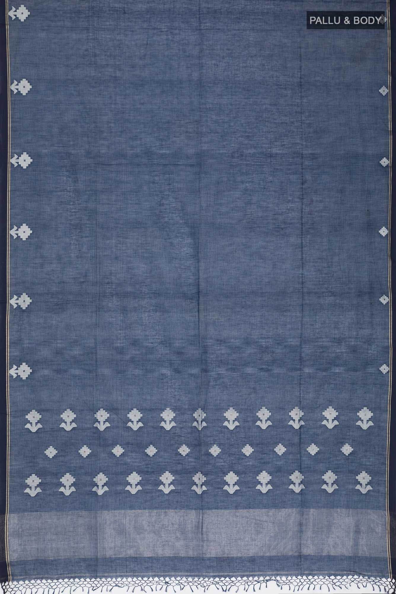 Anuradha-Navy Blue Bengal Cotton saree
