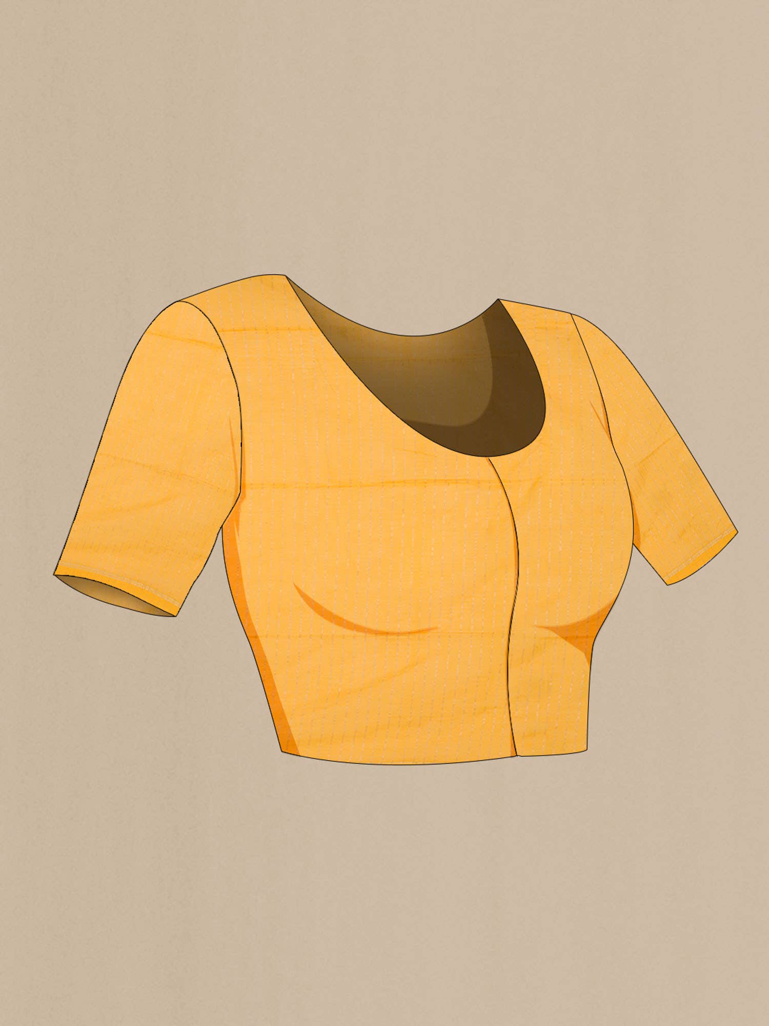 Anuradha-Mustard Yellow Bengal Cotton saree