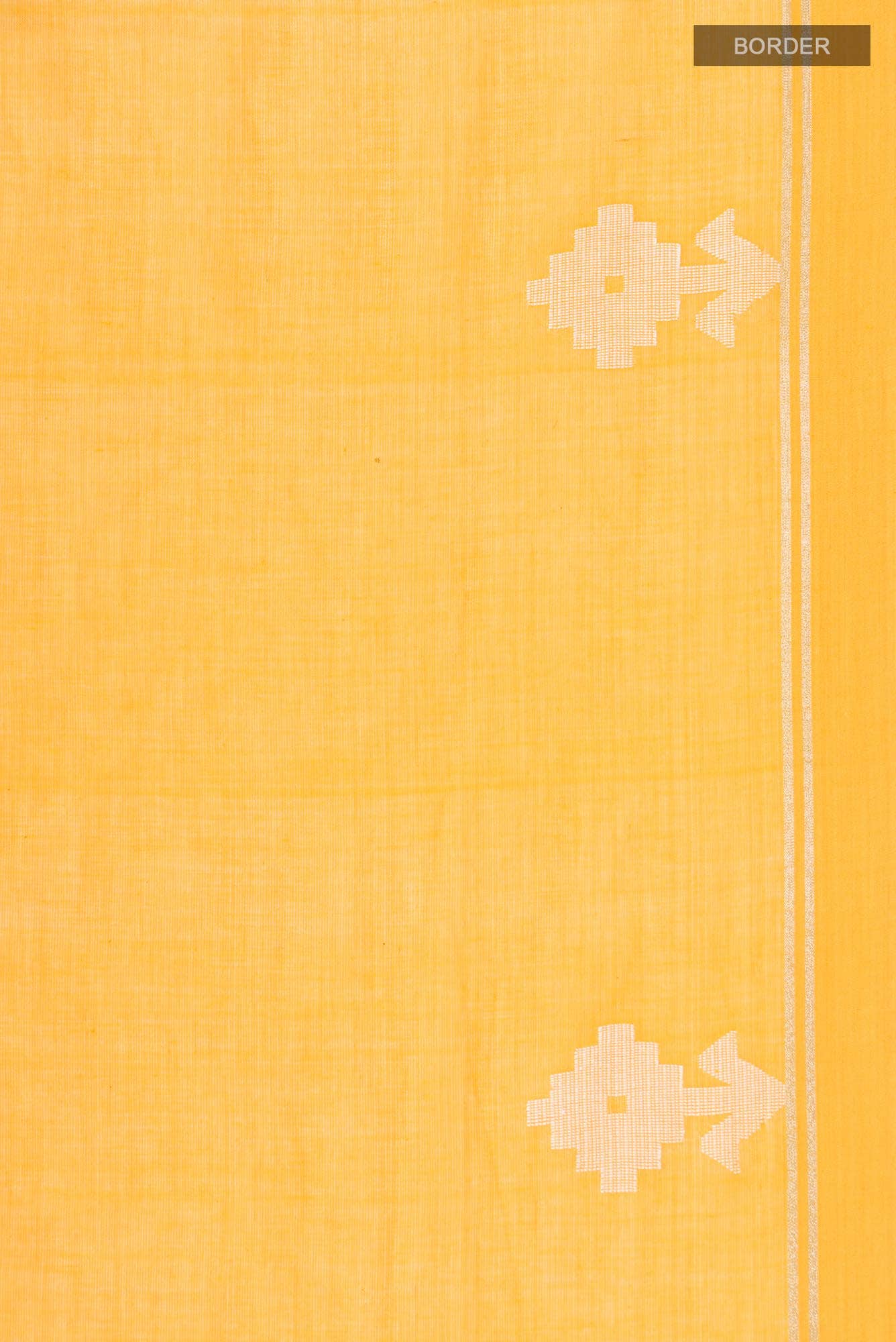 Anuradha-Mustard Yellow Bengal Cotton saree