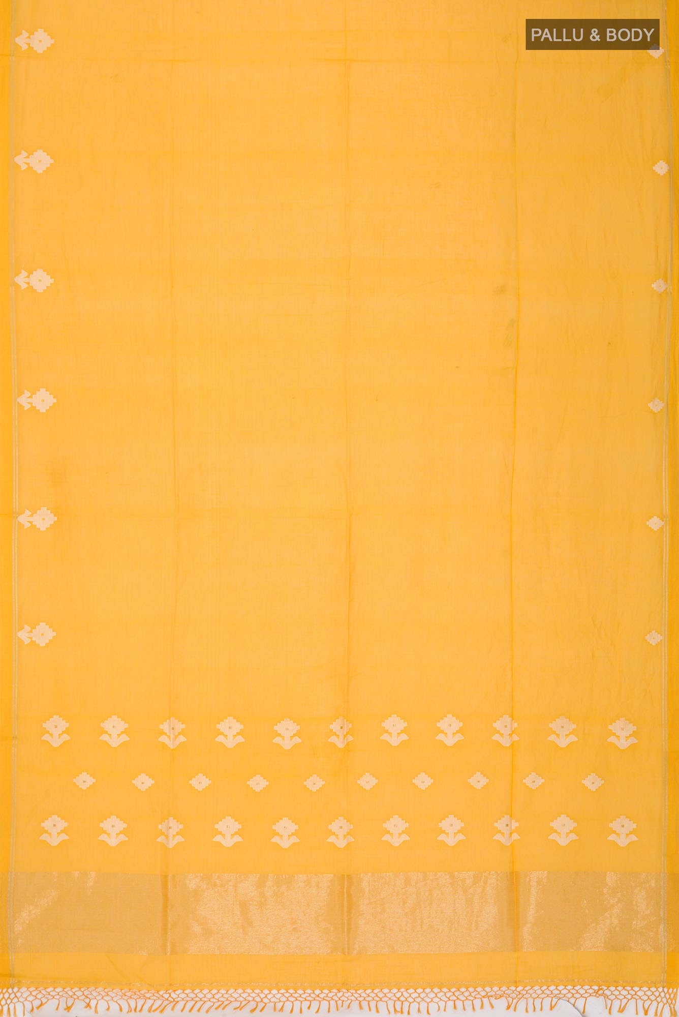 Anuradha-Mustard Yellow Bengal Cotton saree
