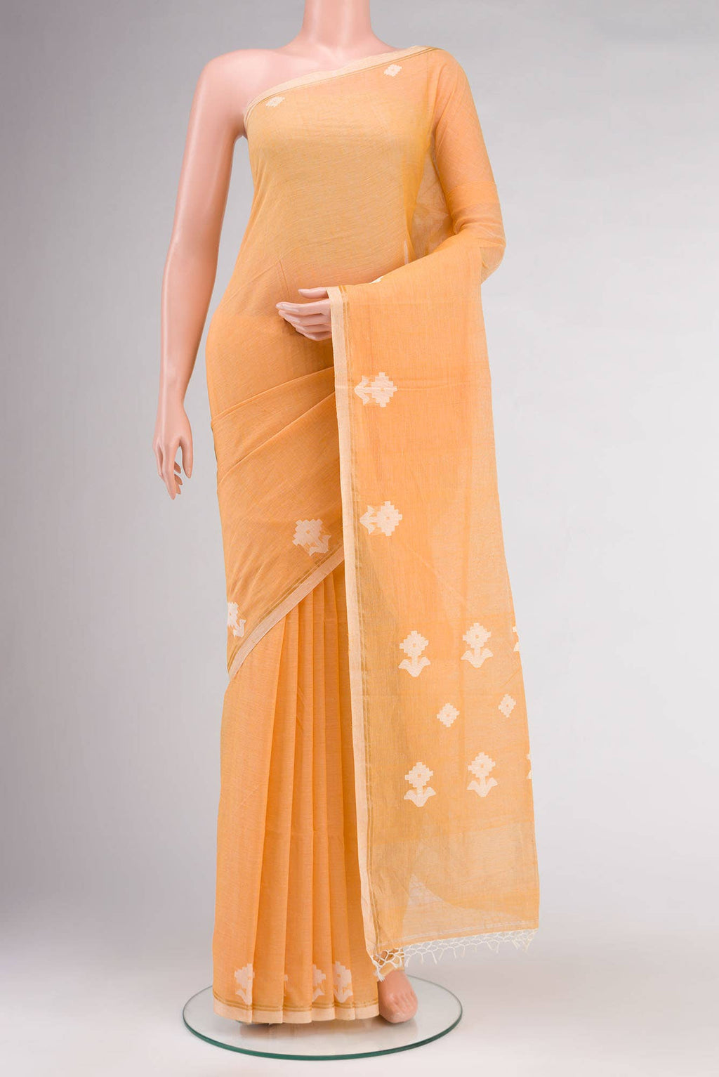 Anuradha-Sandal Bengal Cotton saree