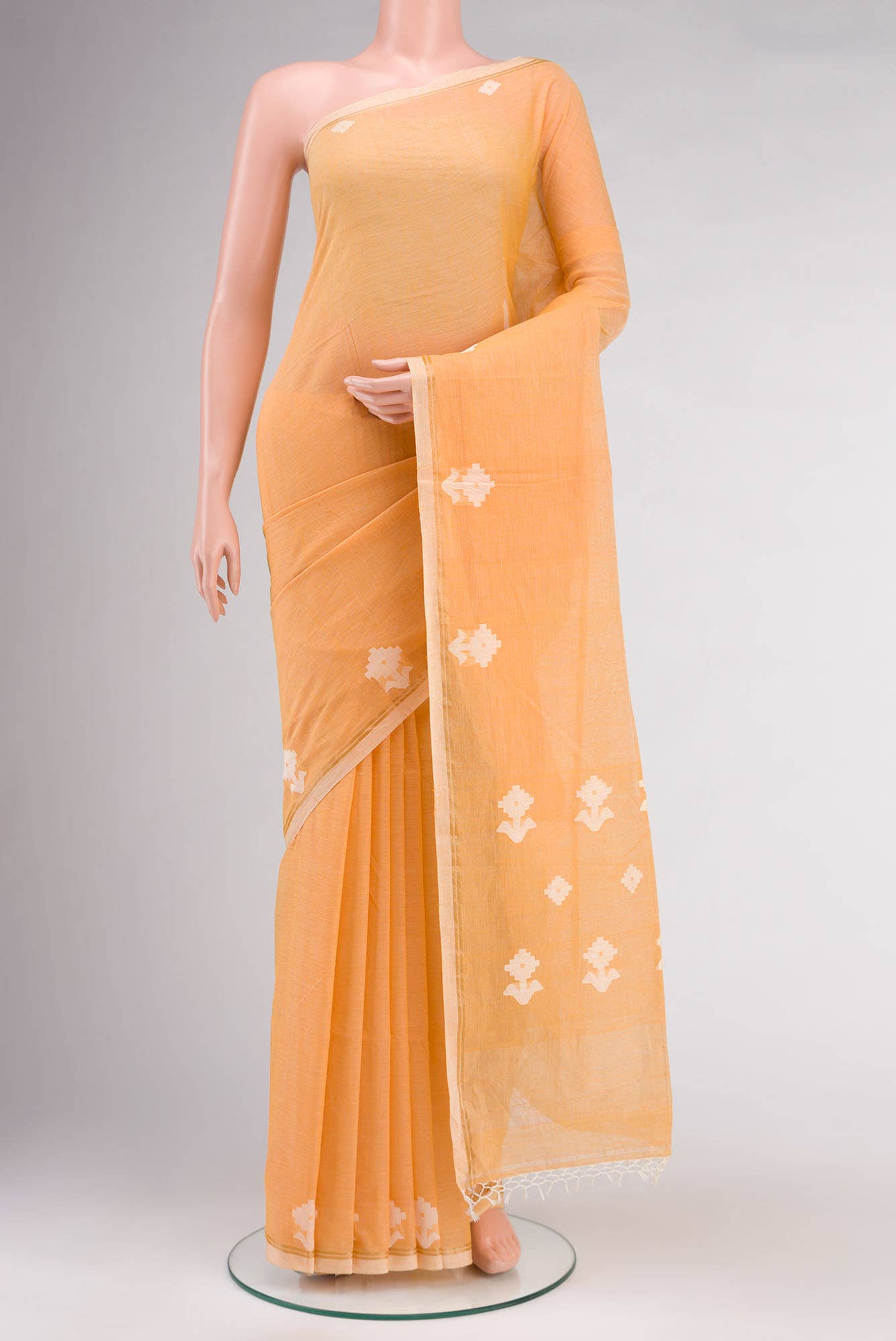 Anuradha-Sandal Bengal Cotton saree