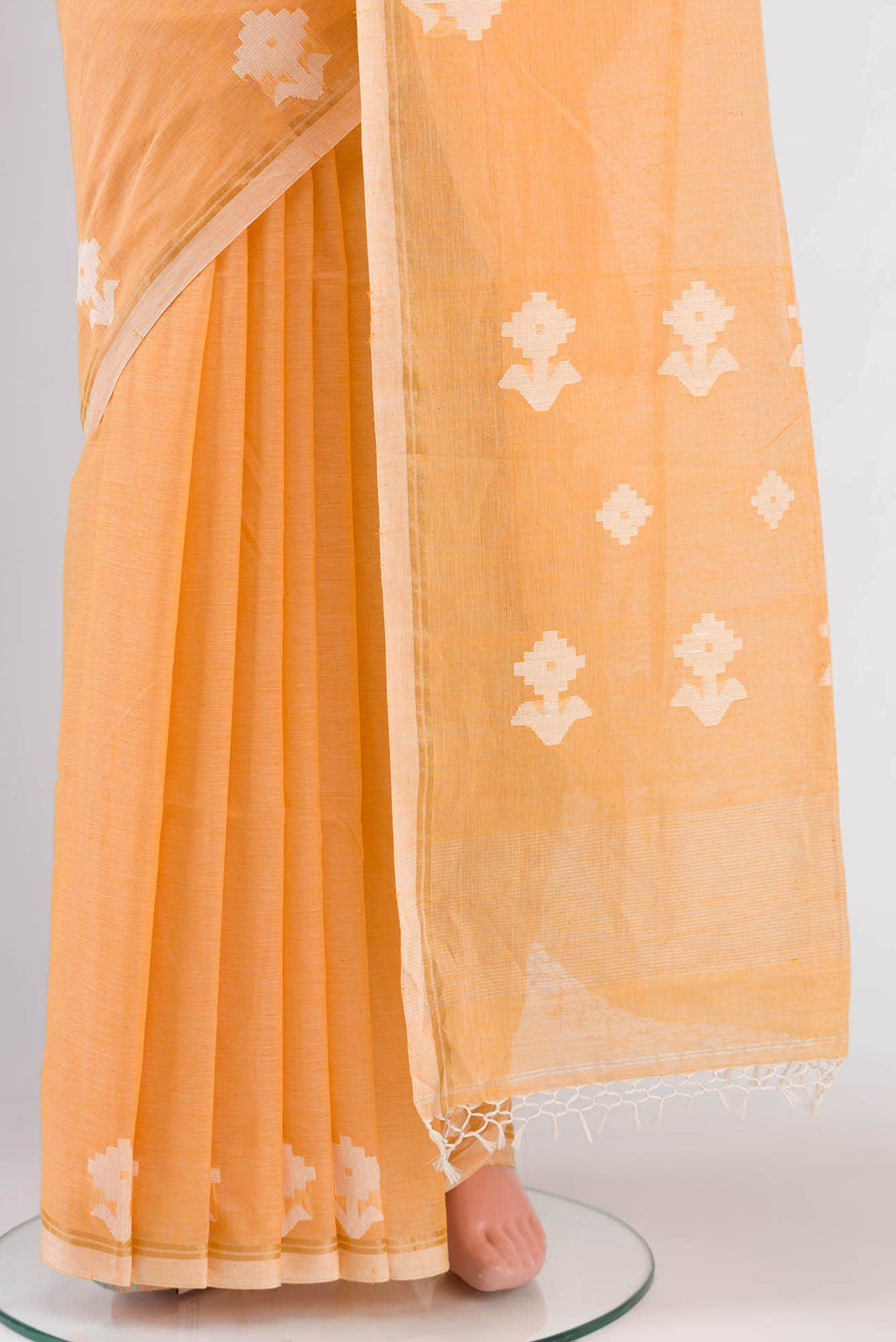 Anuradha-Sandal Bengal Cotton saree