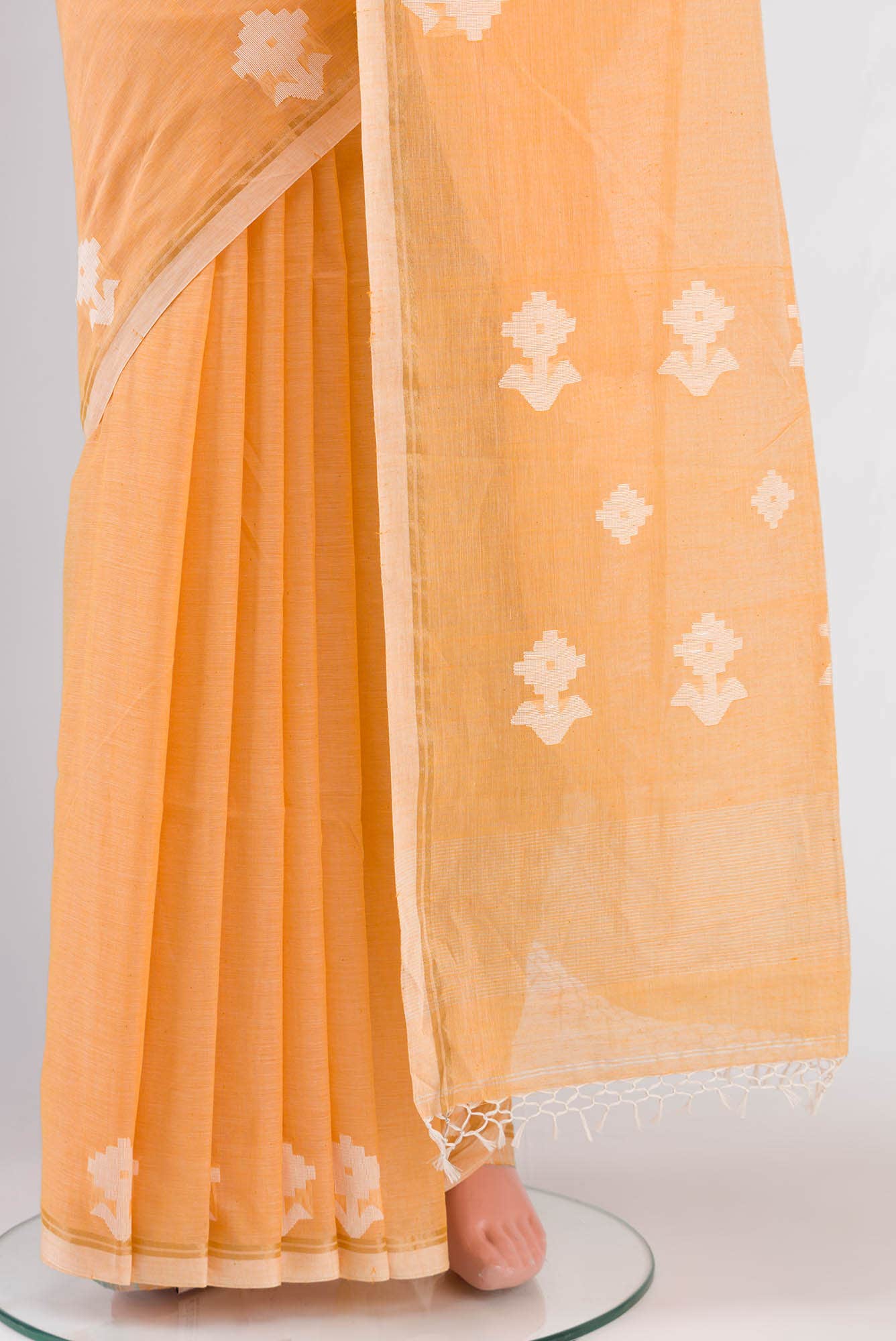 Anuradha-Sandal Bengal Cotton saree