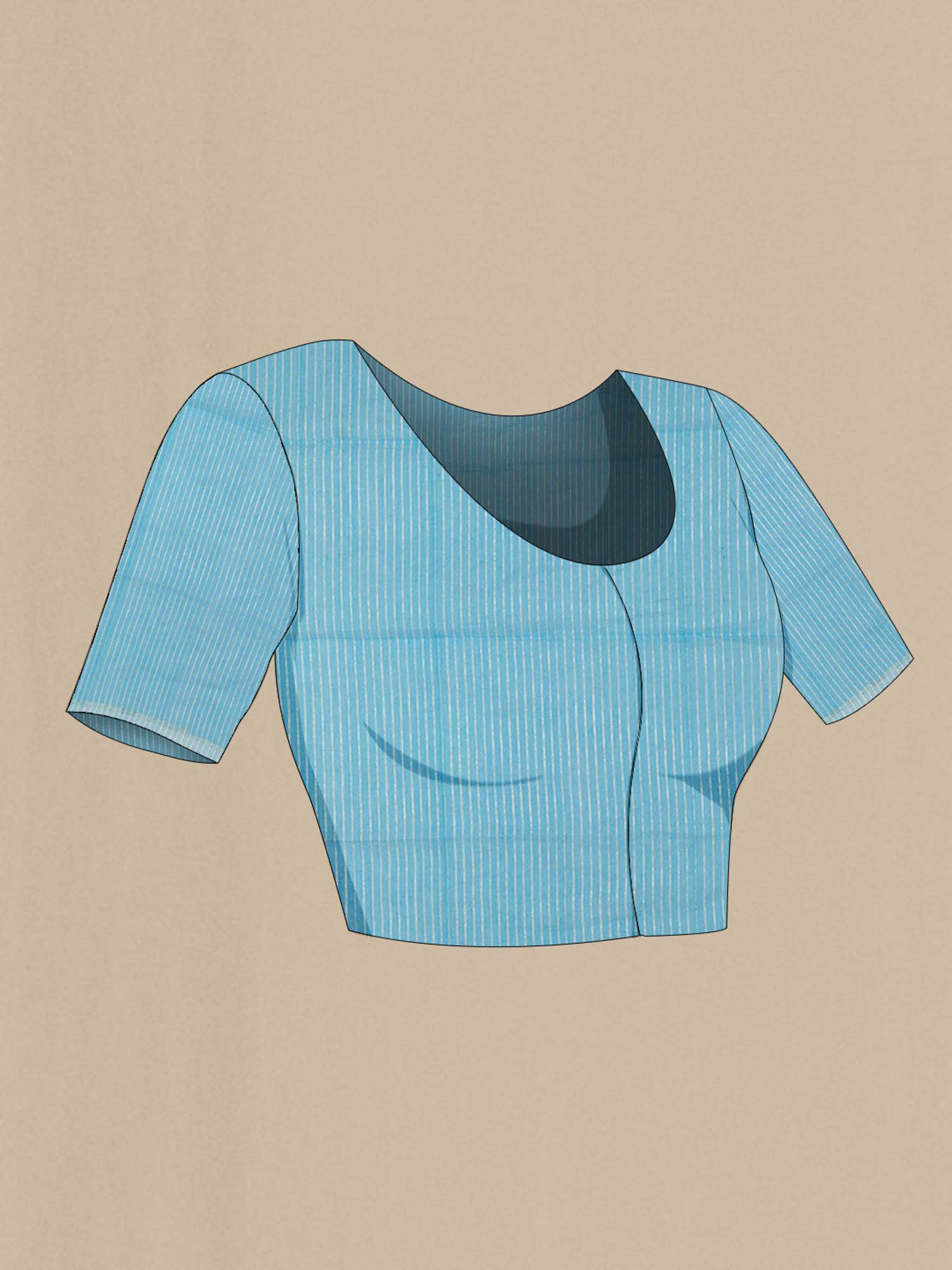 Anuradha-Sky Blue Bengal Cotton saree