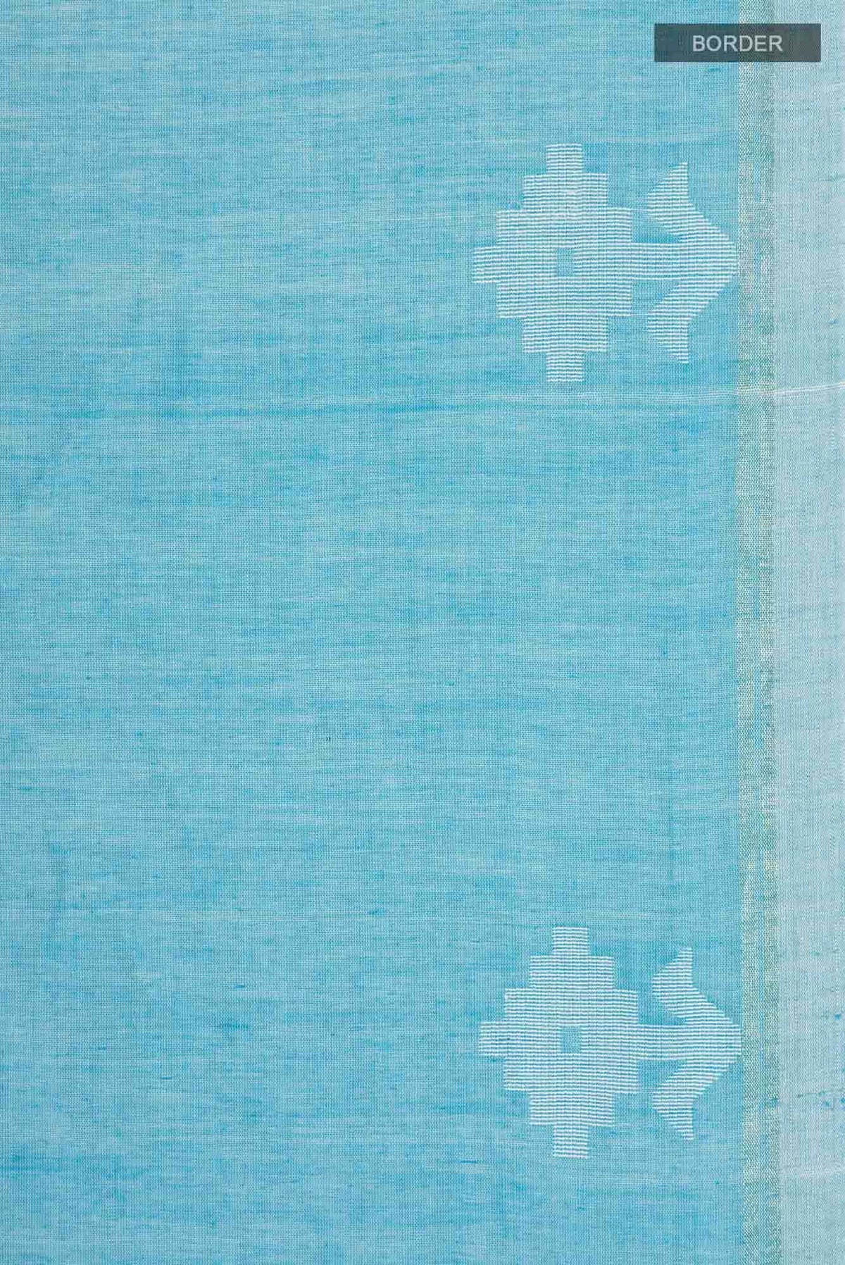 Anuradha-Sky Blue Bengal Cotton saree