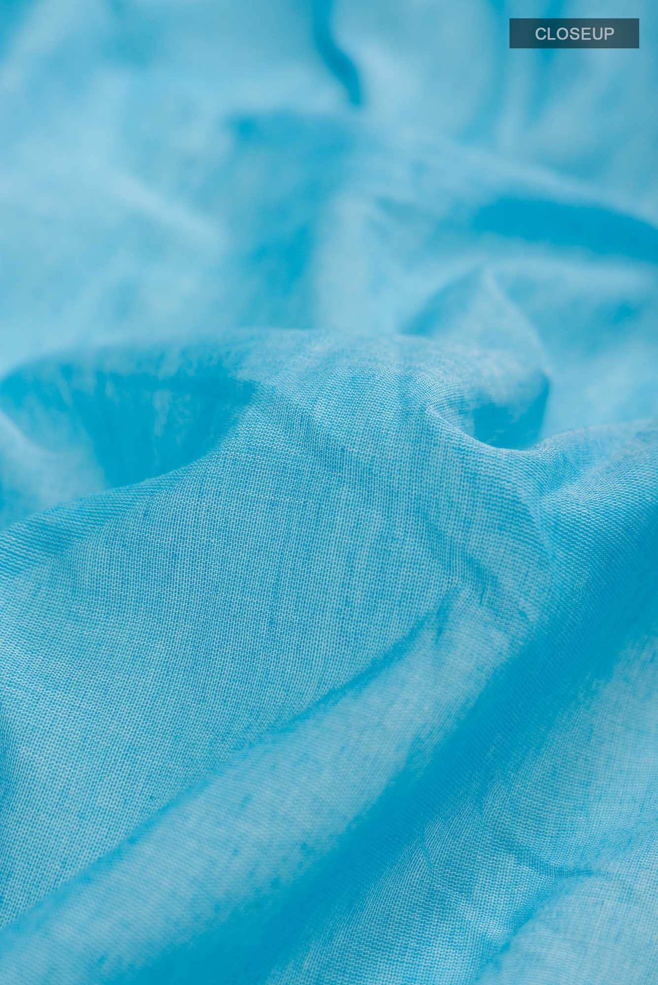 Anuradha-Sky Blue Bengal Cotton saree