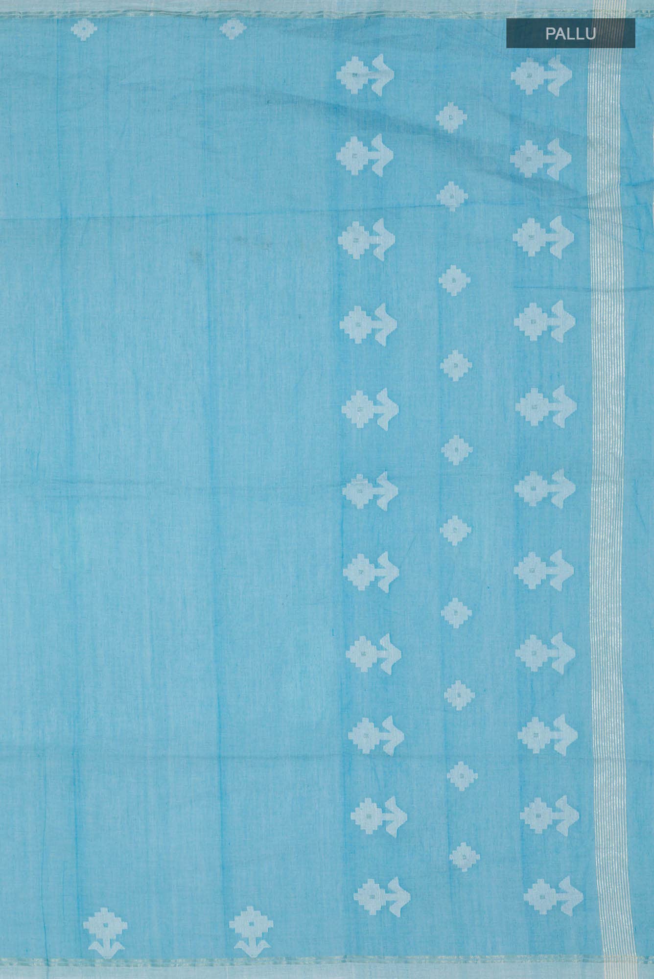 Anuradha-Sky Blue Bengal Cotton saree