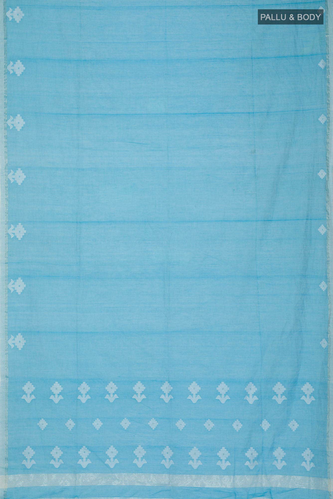Anuradha-Sky Blue Bengal Cotton saree