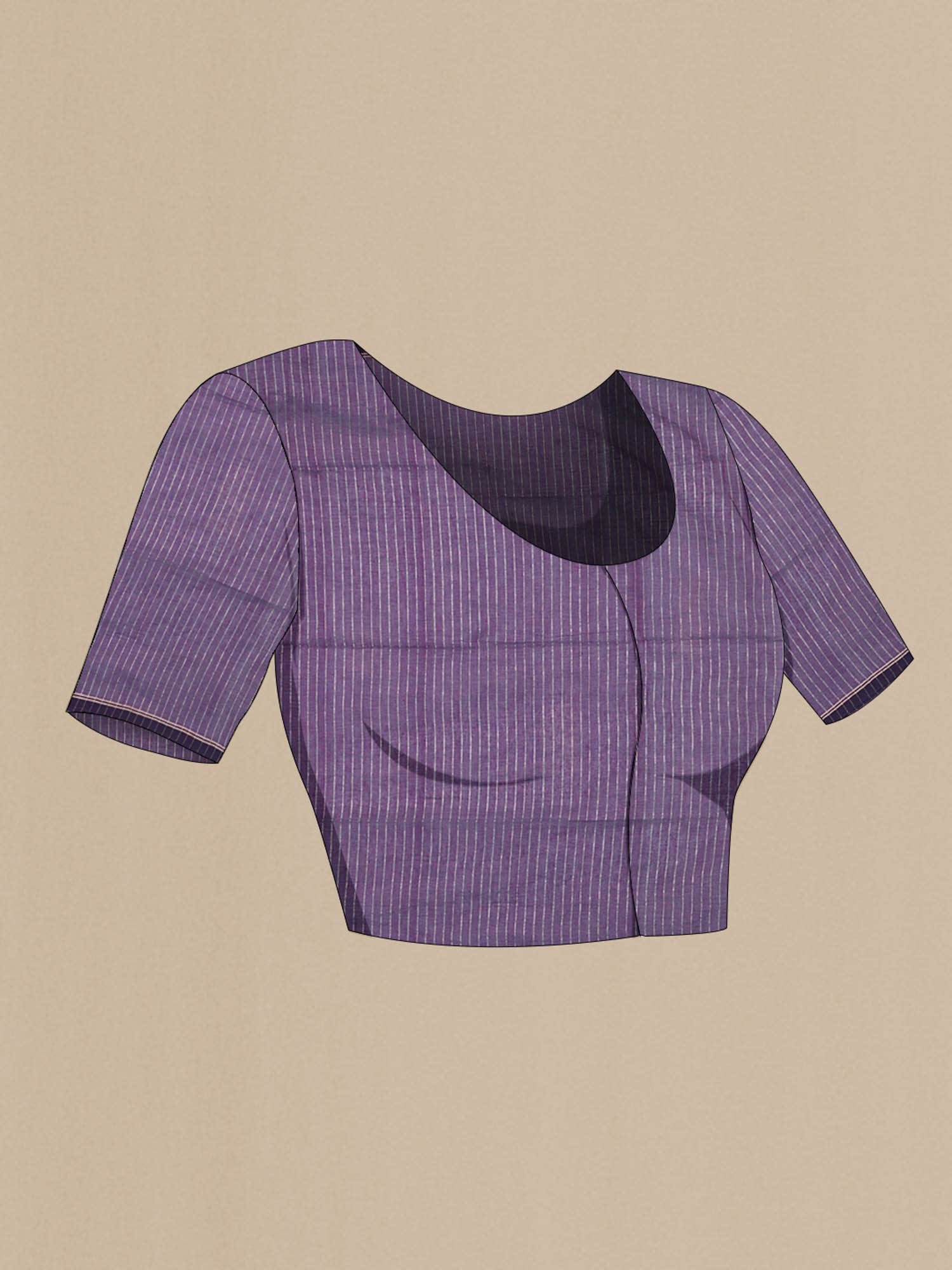 Anuradha-Deep Violet Bengal Cotton saree