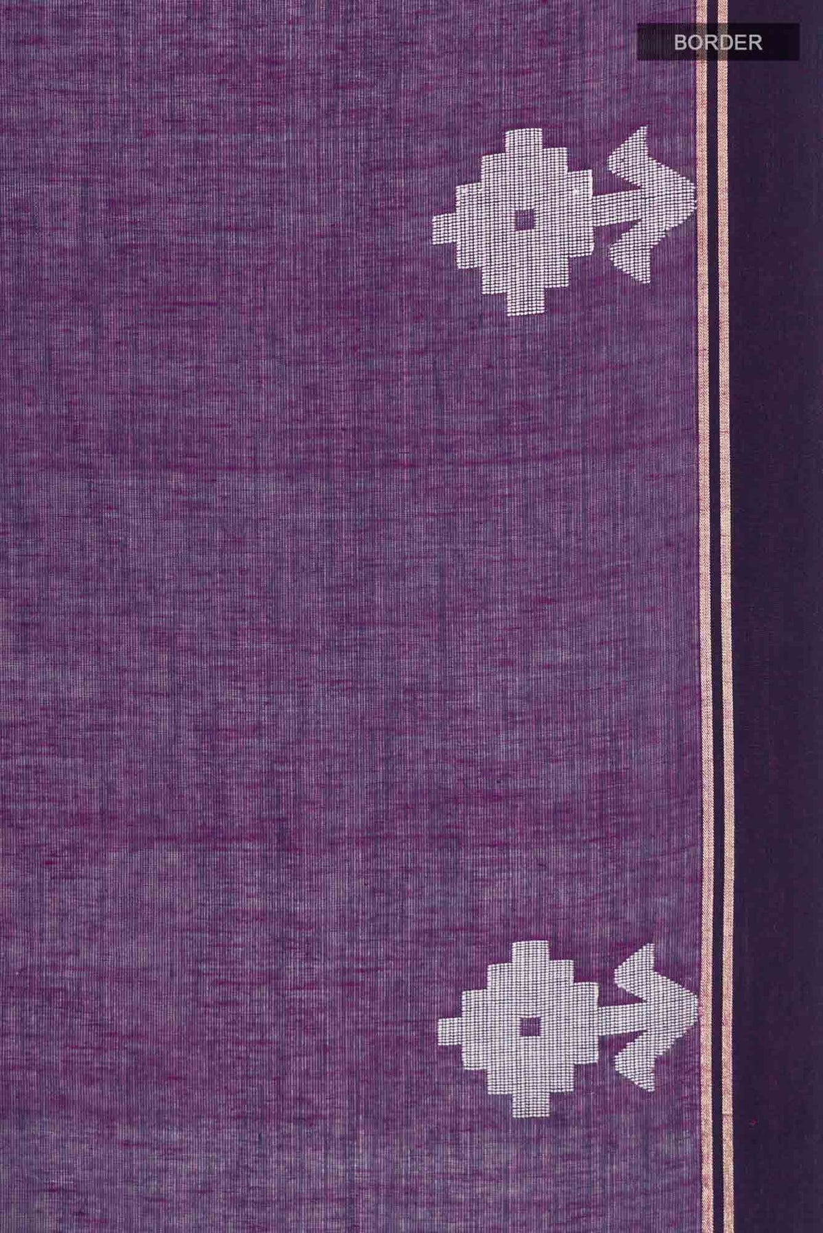 Anuradha-Deep Violet Bengal Cotton saree