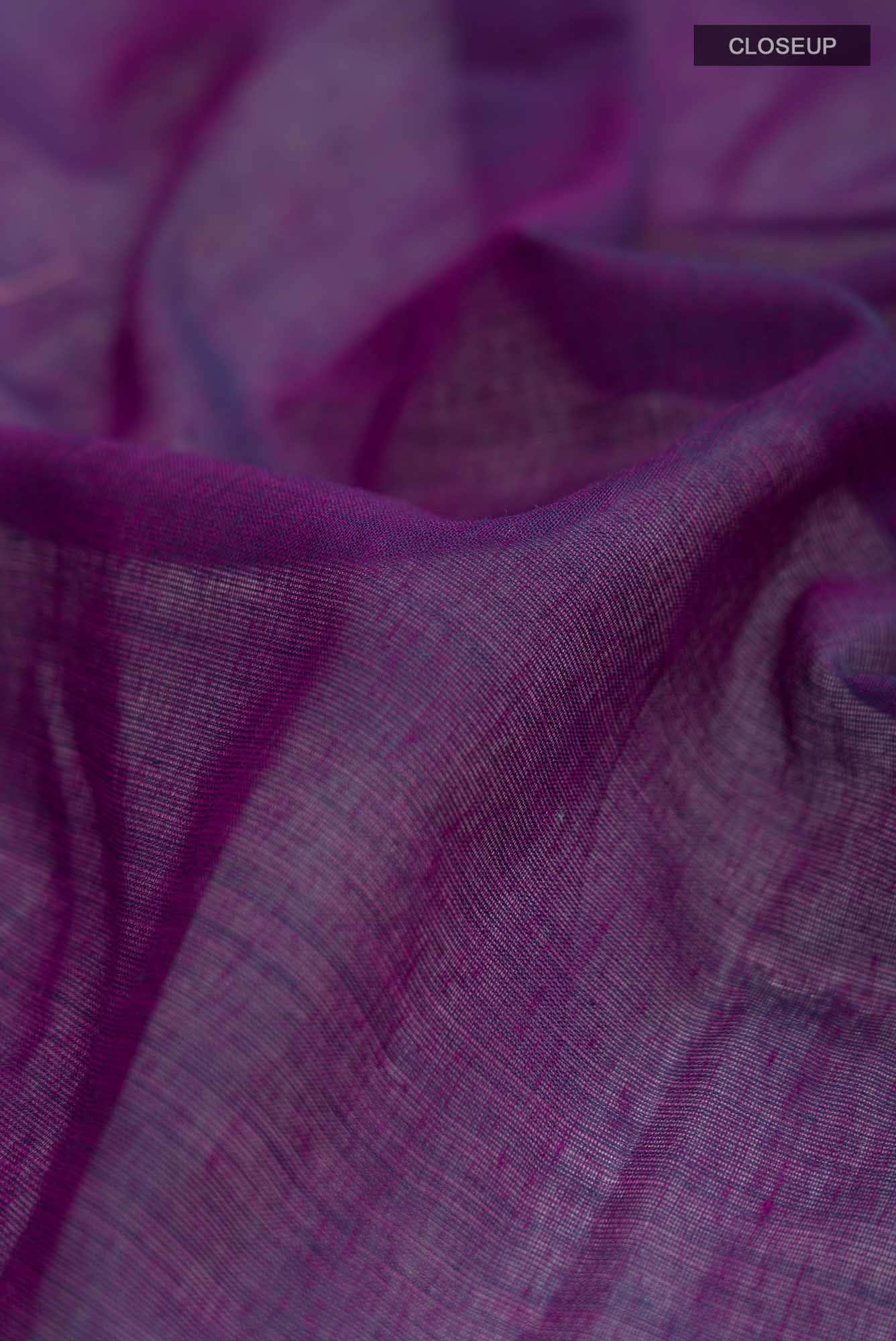 Anuradha-Deep Violet Bengal Cotton saree
