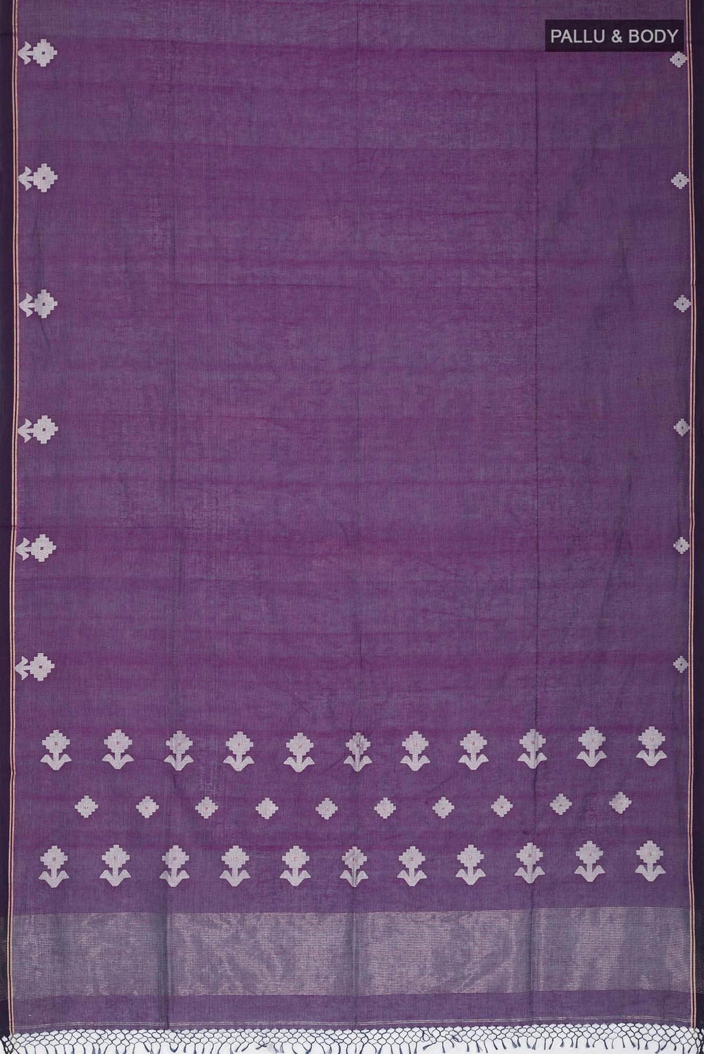 Anuradha-Deep Violet Bengal Cotton saree